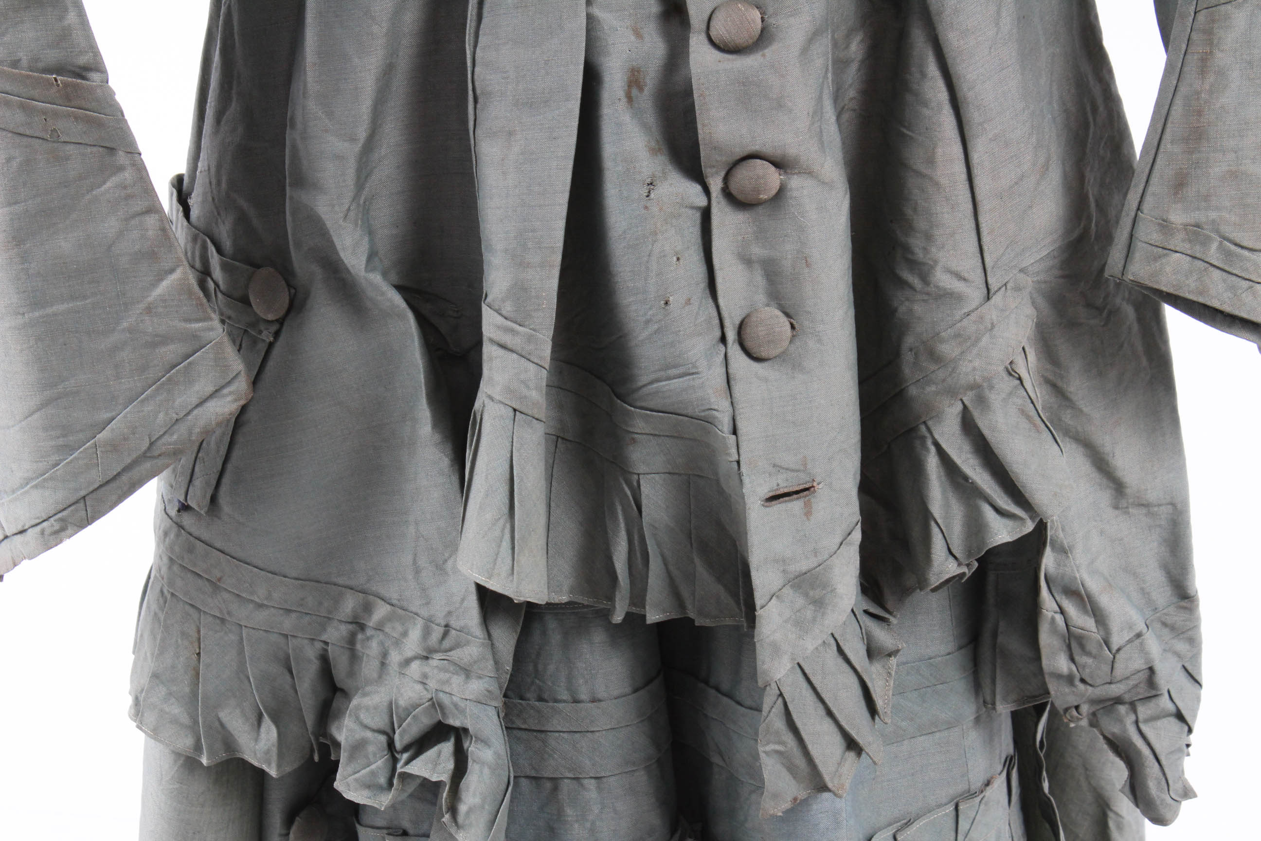 Circa 1880s Victorian Bustle Jacket and Skirt