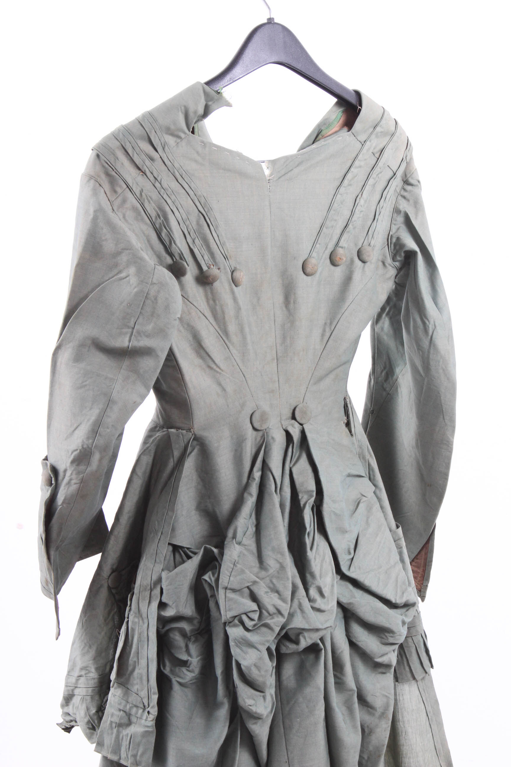 Circa 1880s Victorian Bustle Jacket and Skirt