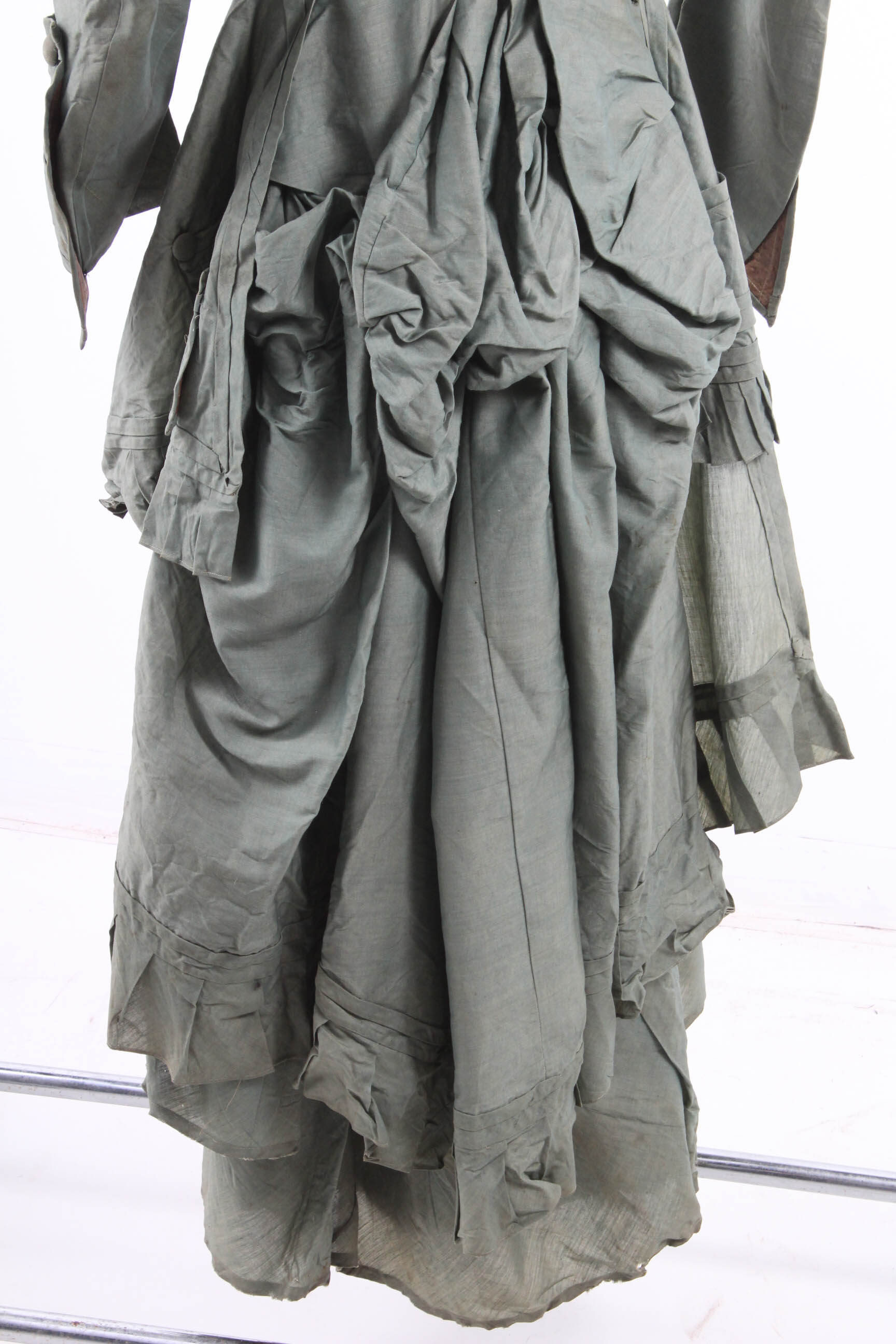 Circa 1880s Victorian Bustle Jacket and Skirt