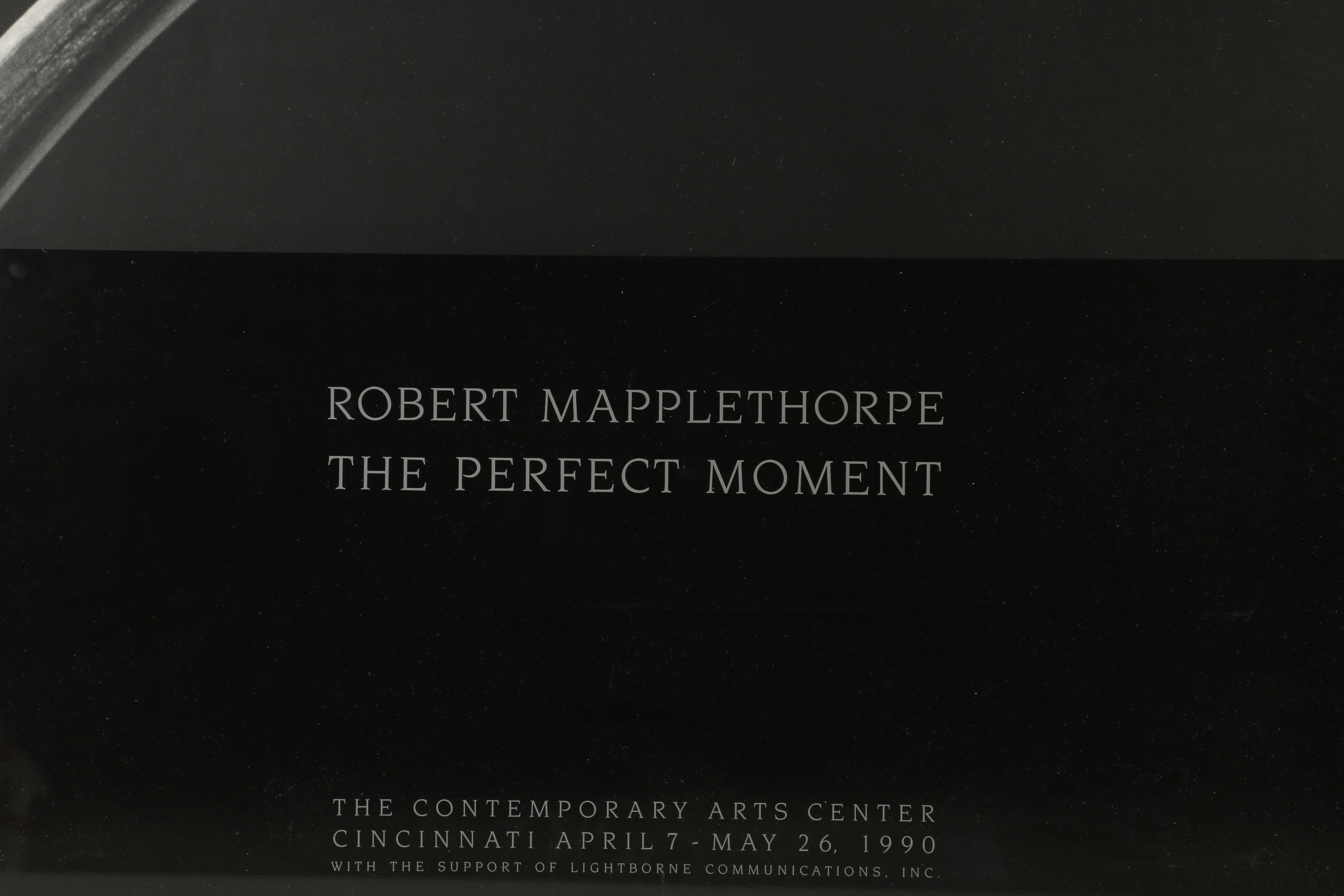 Robert Mapplethorpe Exhibition Poster