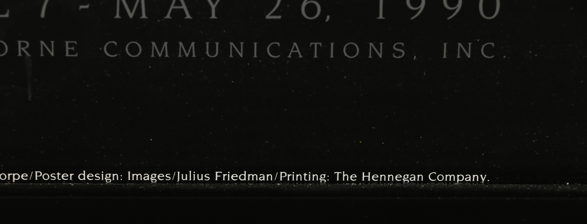 Robert Mapplethorpe Exhibition Poster