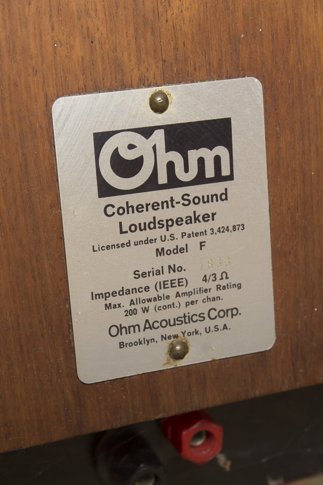 Ohm Acoustics F Coherent-Sound Speakers, Designed by Lincoln Walsh