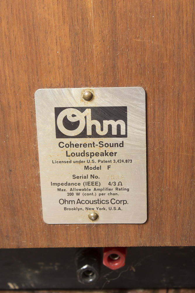 Ohm Acoustics F Coherent-Sound Speakers, Designed by Lincoln Walsh