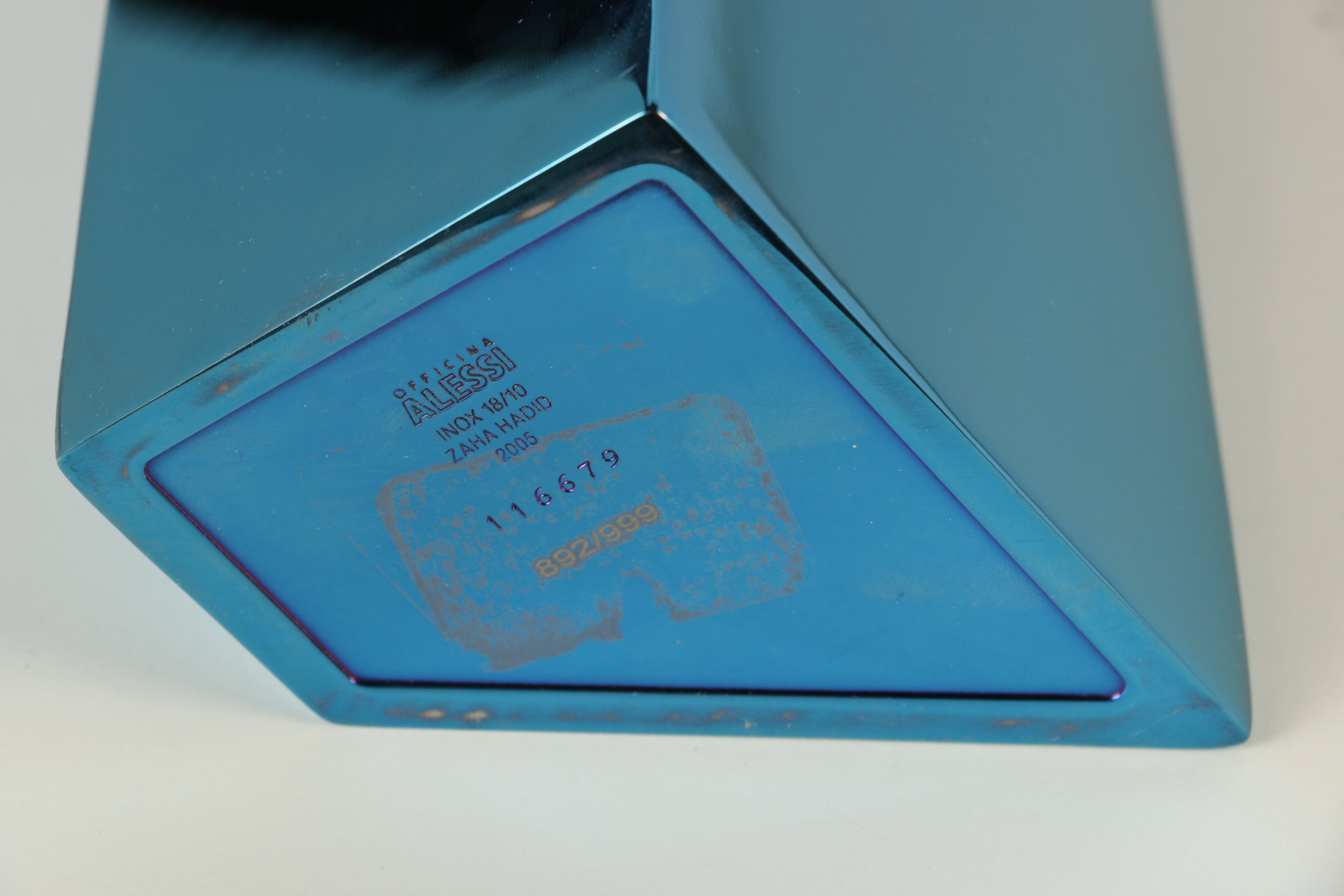 Zaha Hadid Limited Edition Stainless Steel Vase "Crevasse"