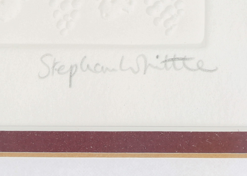 Stephen Whittle Signed Hand-Colored Embossed Etching "Celebration"