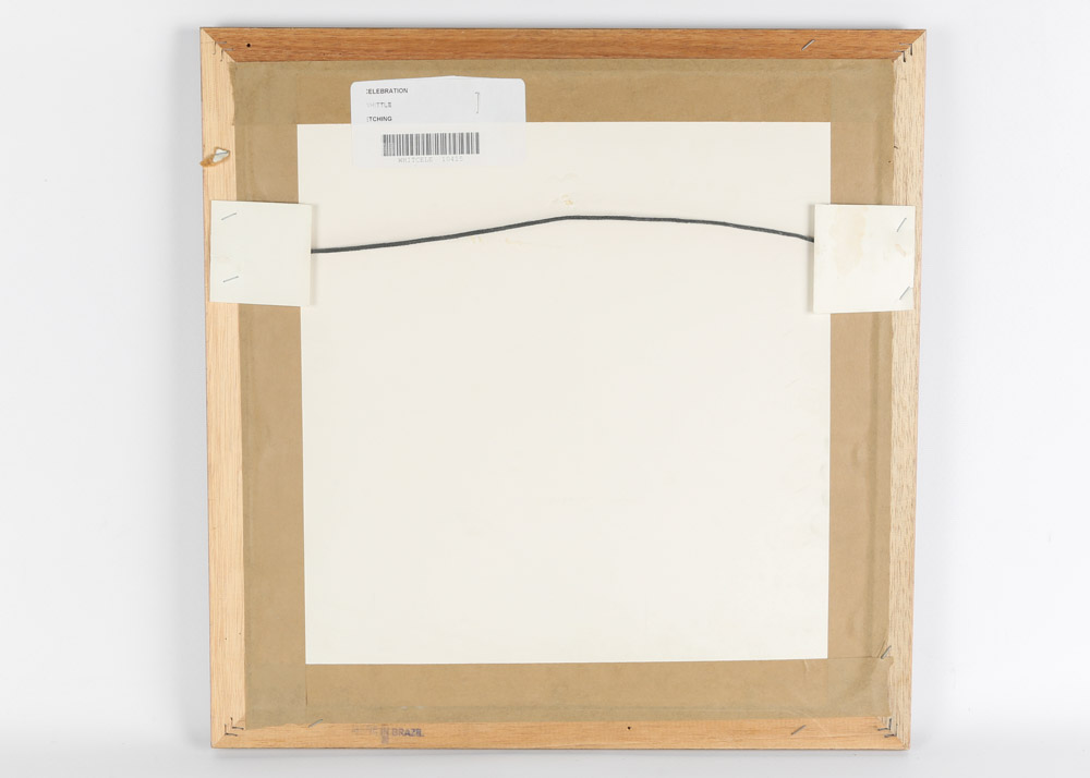 Stephen Whittle Signed Hand-Colored Embossed Etching "Celebration"