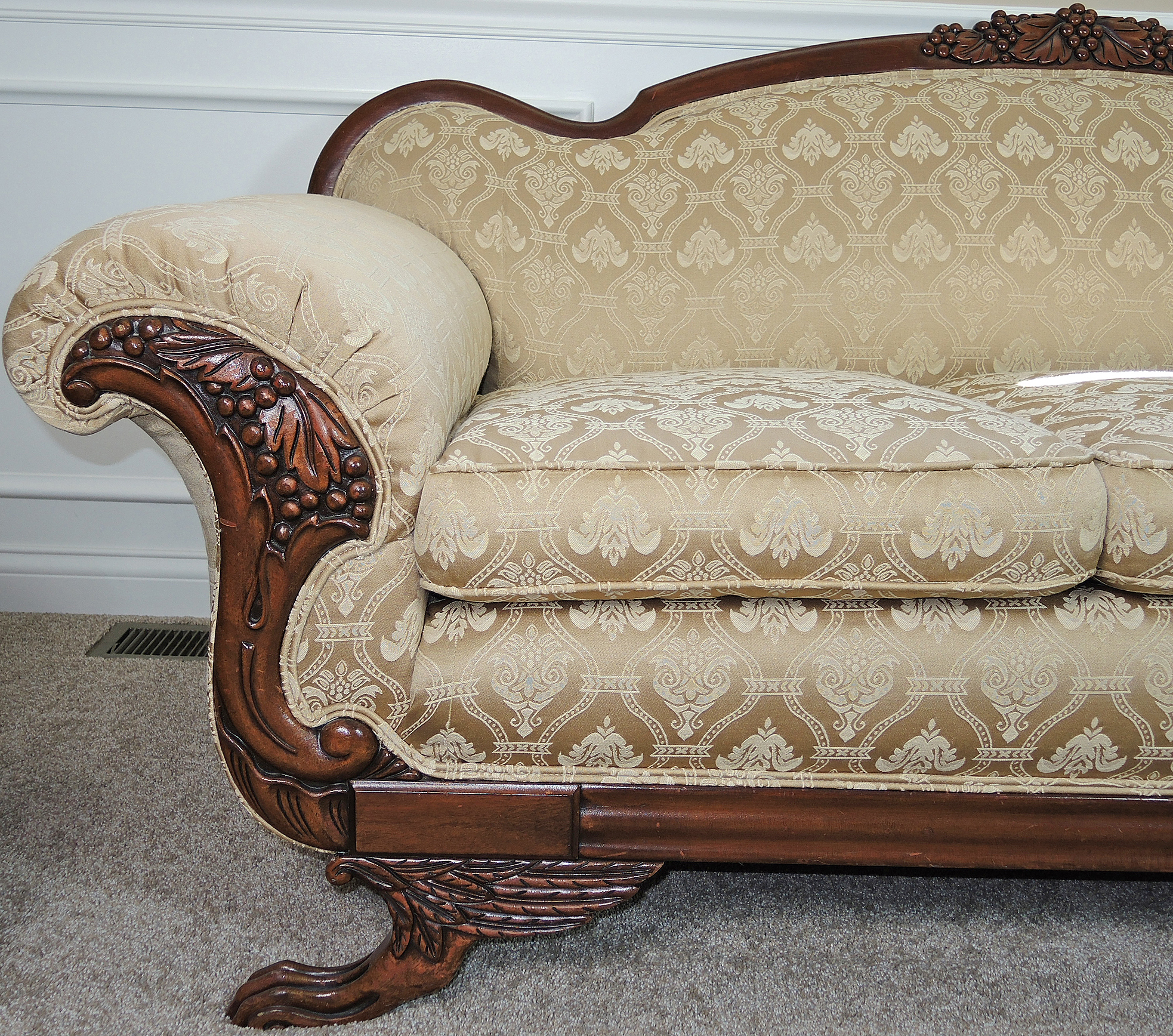 Duncan Phyfe Style Antique Sofa EBTH