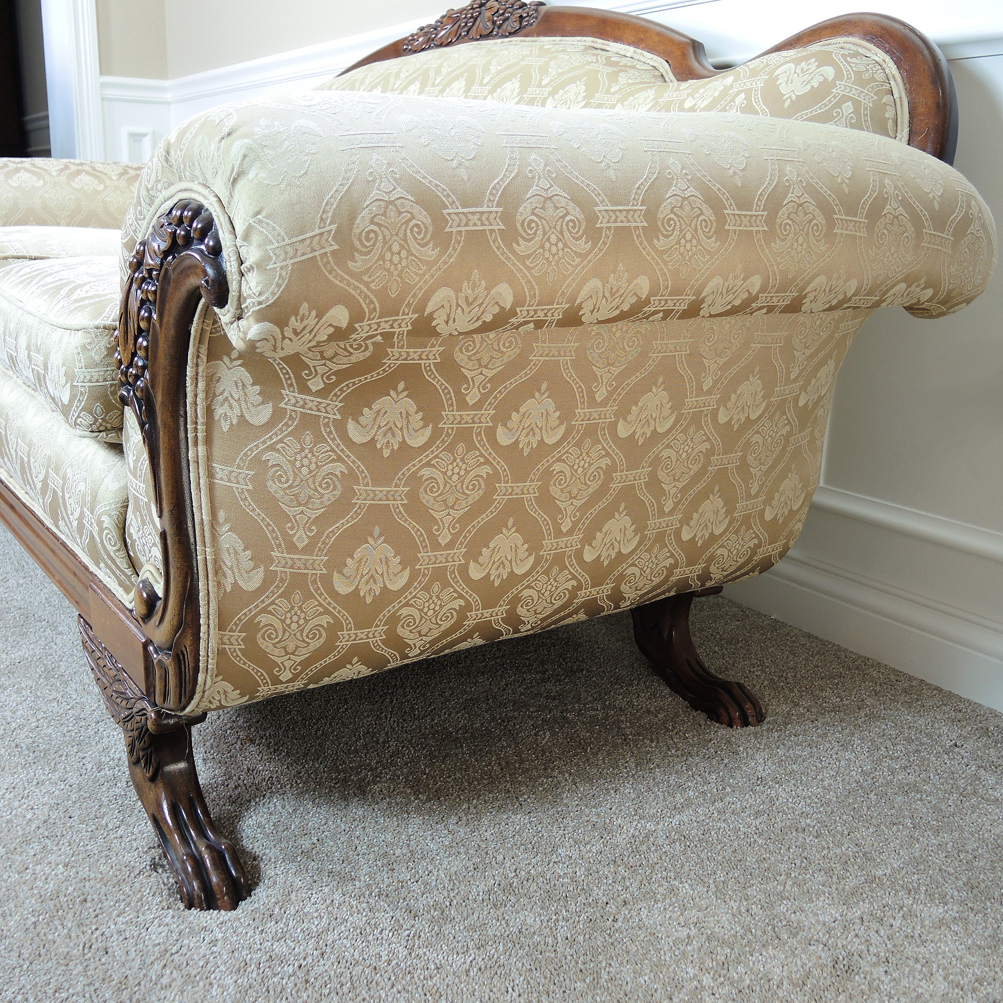 Duncan Phyfe Style Antique Sofa