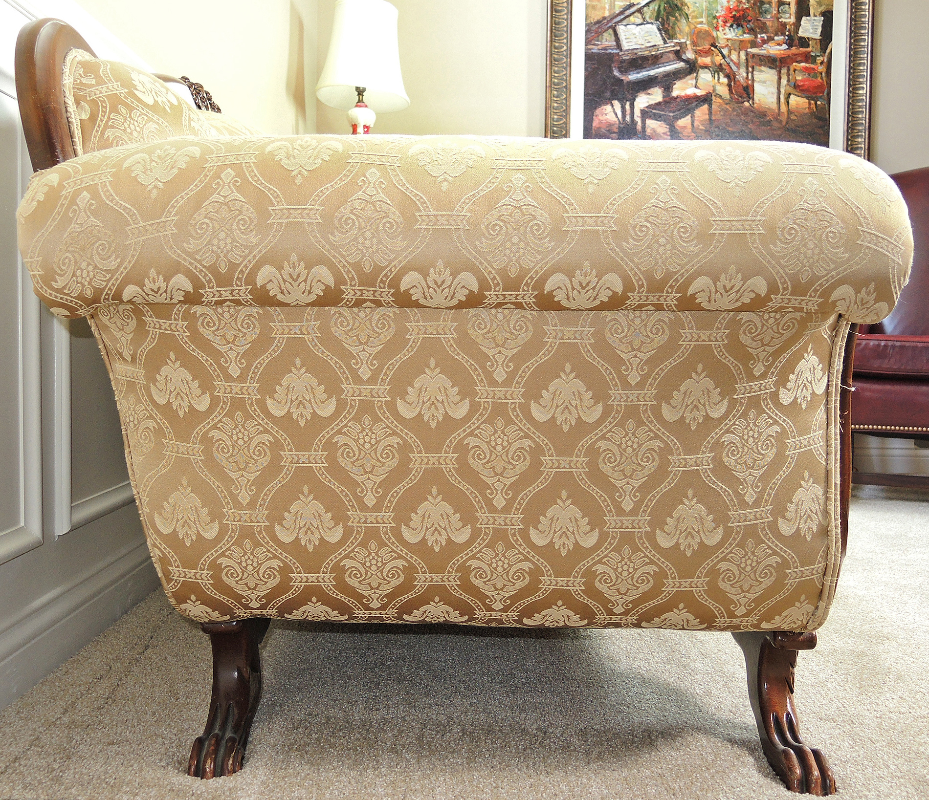 Duncan Phyfe Style Antique Sofa