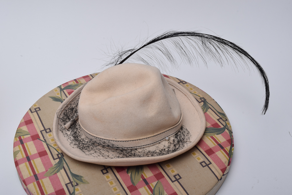 Women's Vintage Embellished Hats with Boxes Including Adolfo II and Don Anderson