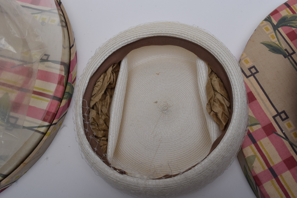 Women's Vintage Embellished Hats with Boxes Including Adolfo II and Don Anderson