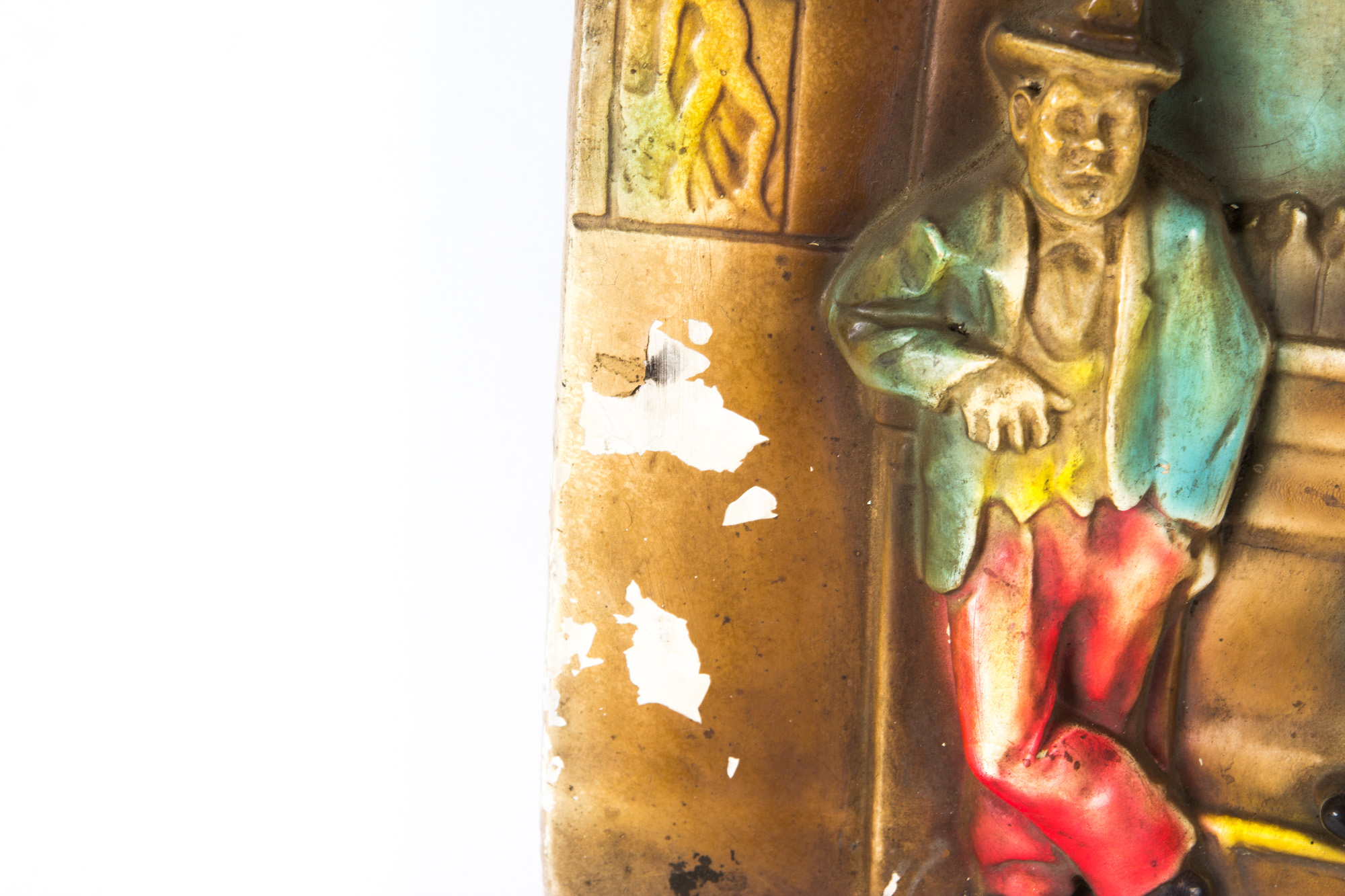 Vintage Bar Scene Wall Plaque