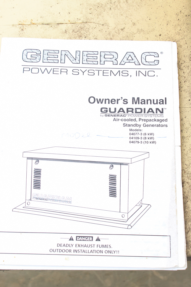 Guardian by Generac 8000 Watt Propane Generator