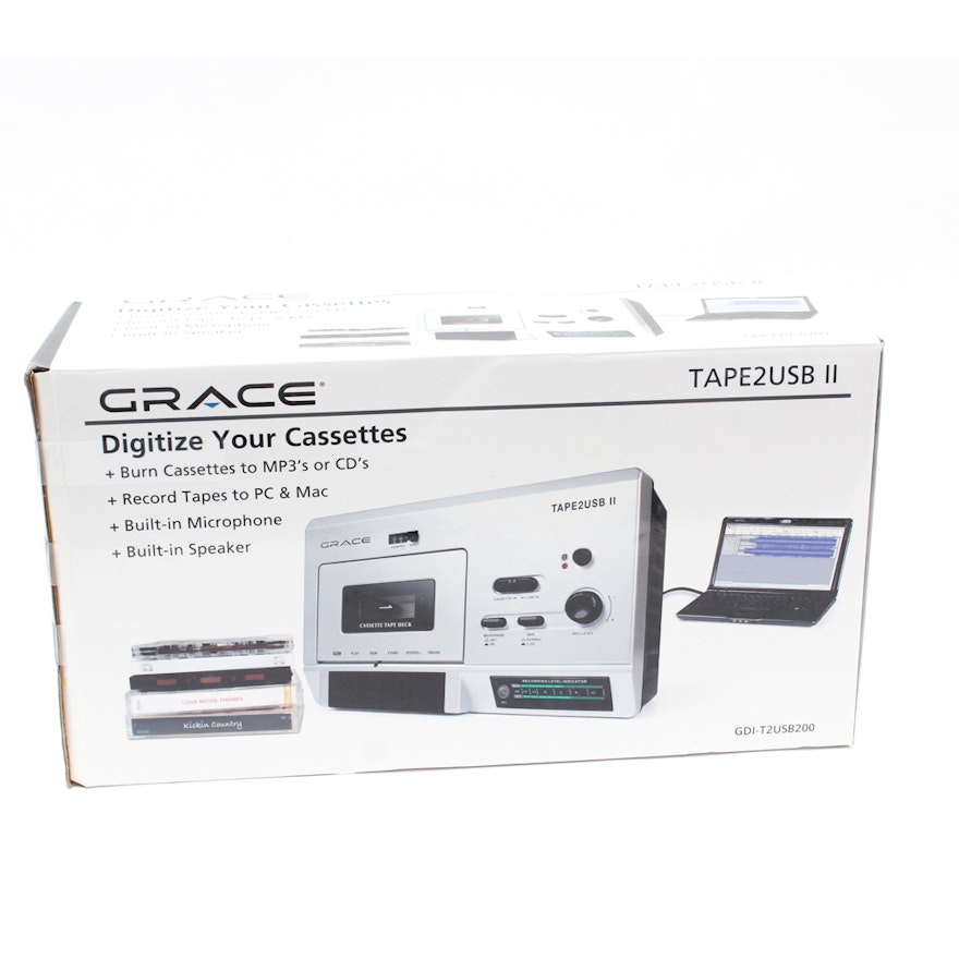 Grace "Tape2USB2" Cassette Tape Digitizer