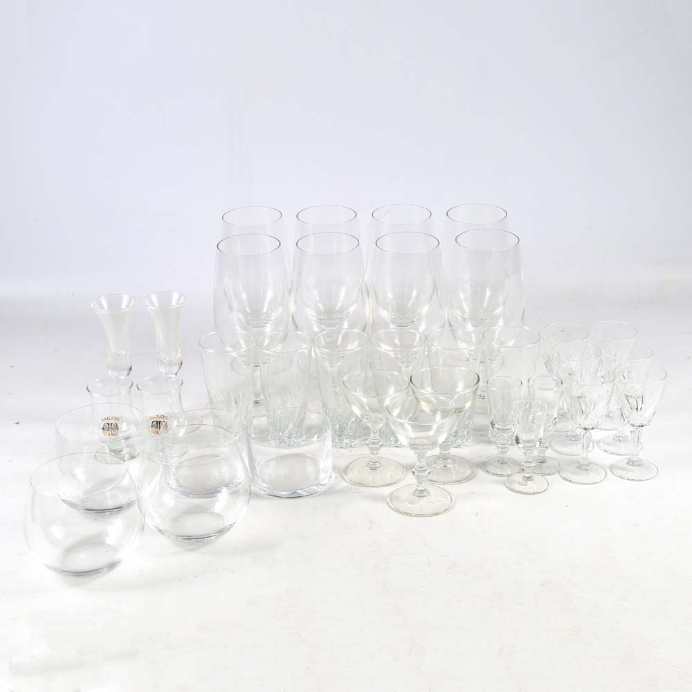 Assorted Glassware Featuring Riedel