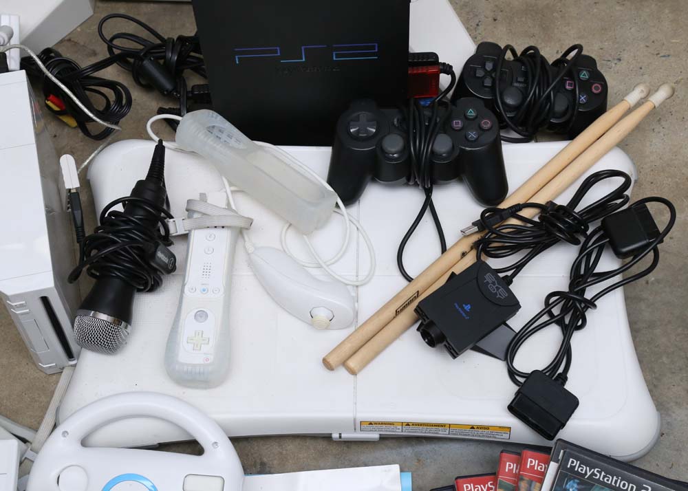Nintendo Wii, Playstation 2, and Accessories