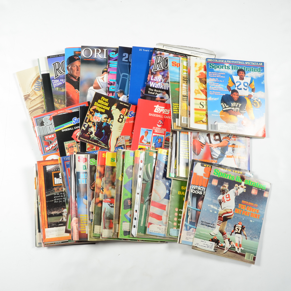 Large Collection of "Sports Illustrated" and Baseball Programs
