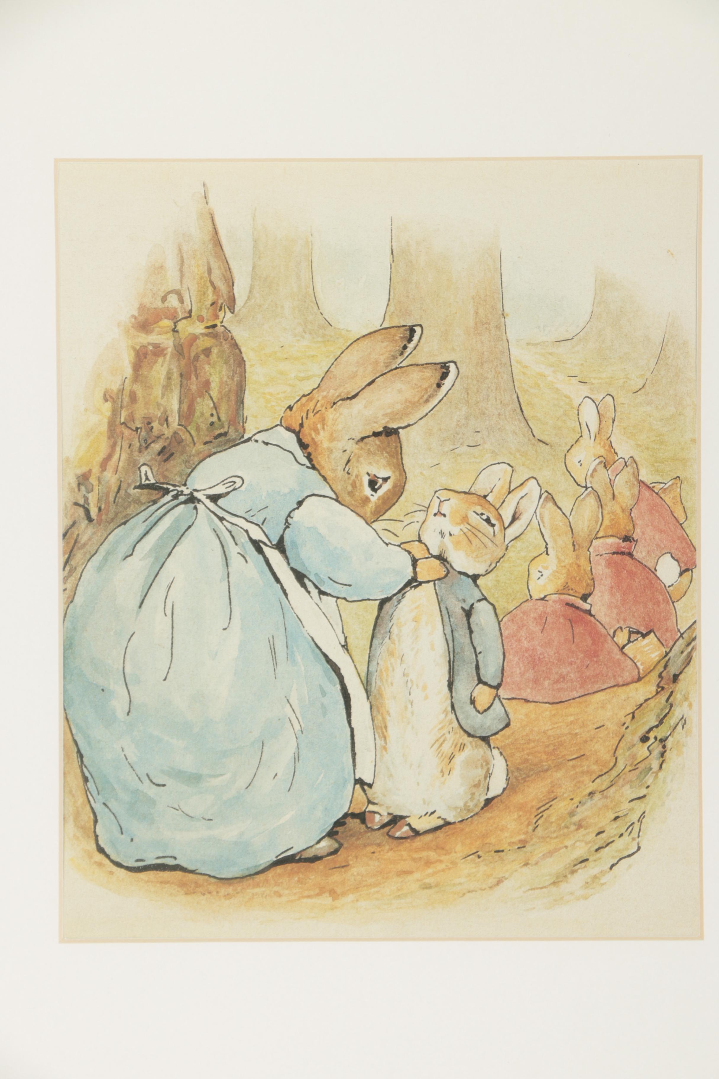 Offset Lithographs After Beatrix Potter Illustrations Including "Peter Rabbit"