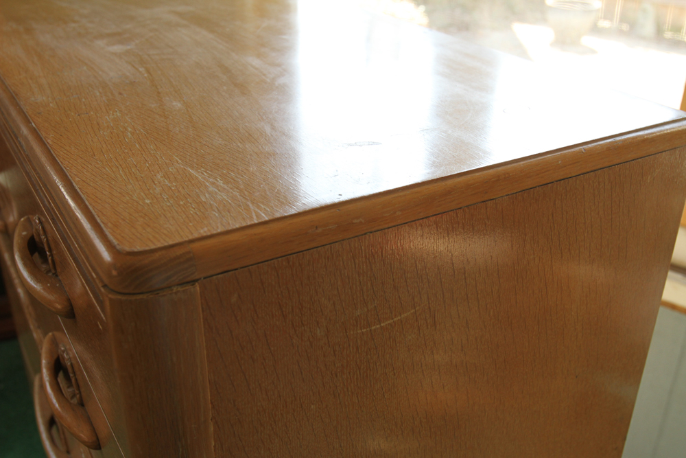 Mid-Century Limed Oak Chest of Drawers by Harmony House