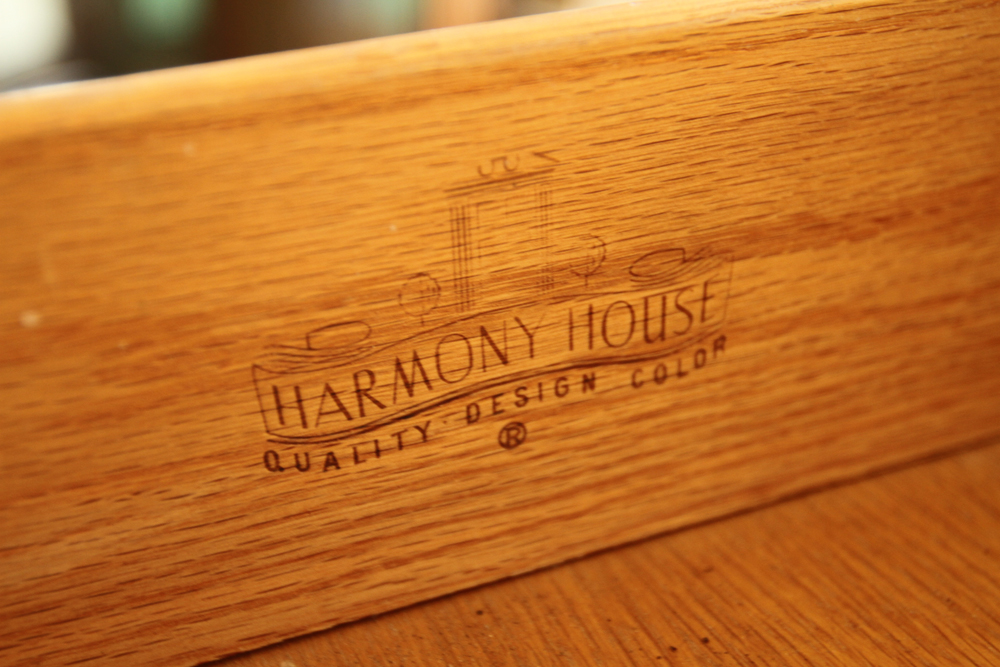 Mid-Century Limed Oak Chest of Drawers by Harmony House