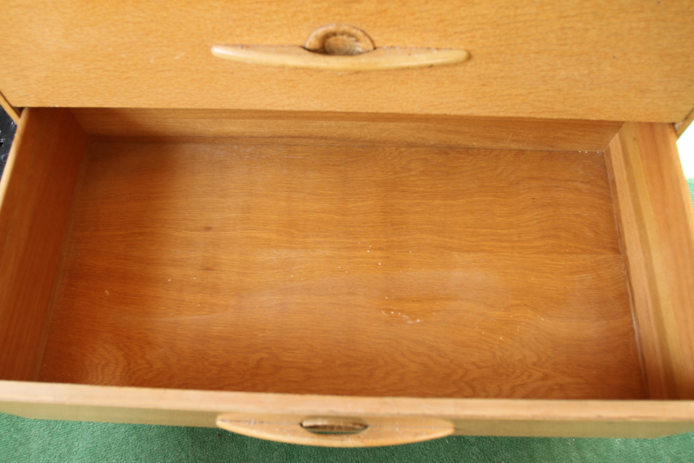 Mid-Century Limed Oak Chest of Drawers by Harmony House