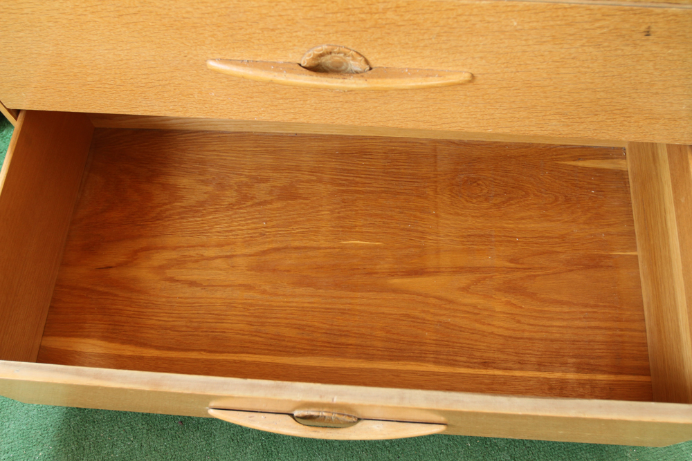 Mid-Century Limed Oak Chest of Drawers by Harmony House