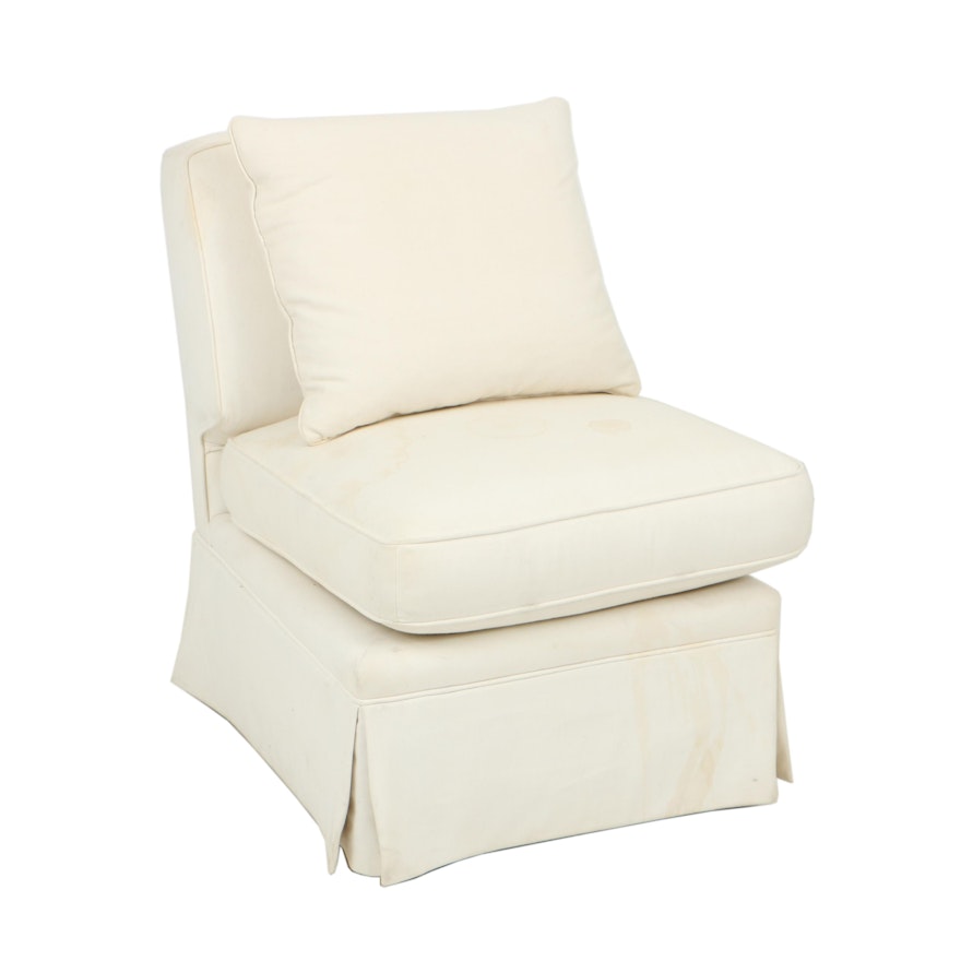 Schumacher Furnishings White Slipper Chair