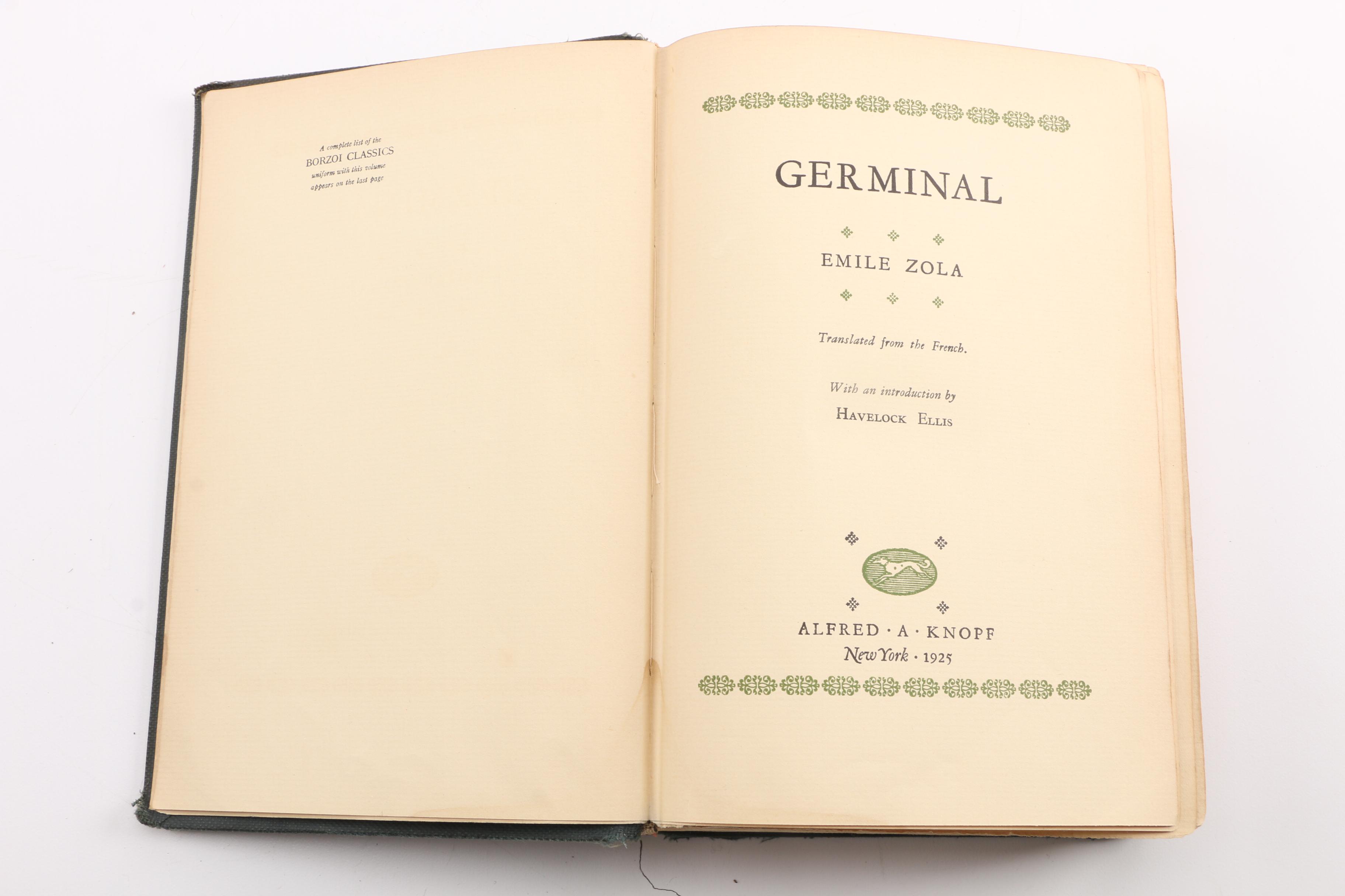 Two Vintage Books, including the Works of Walt Whitman and Emile Zola