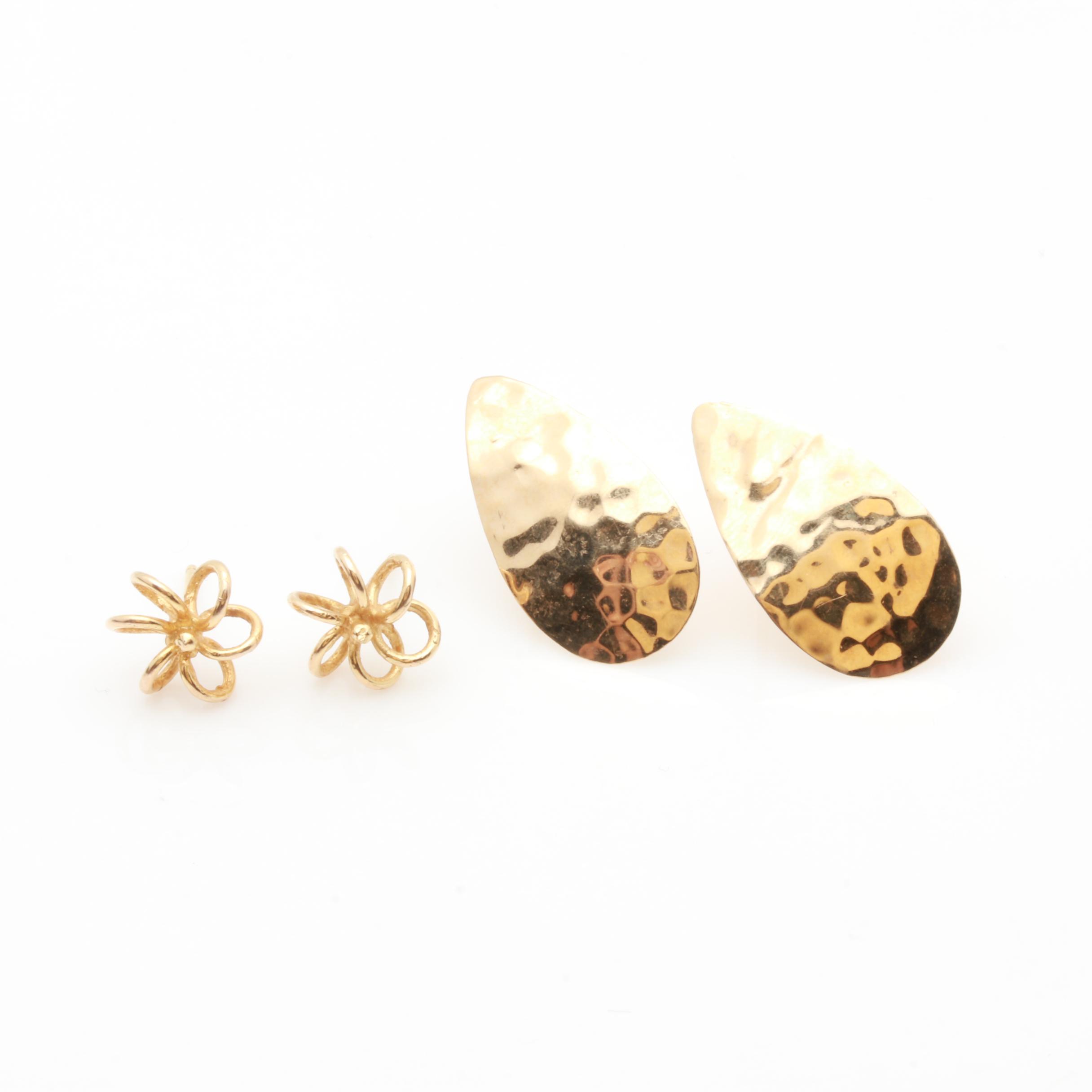 14K Yellow Gold Earring Selection
