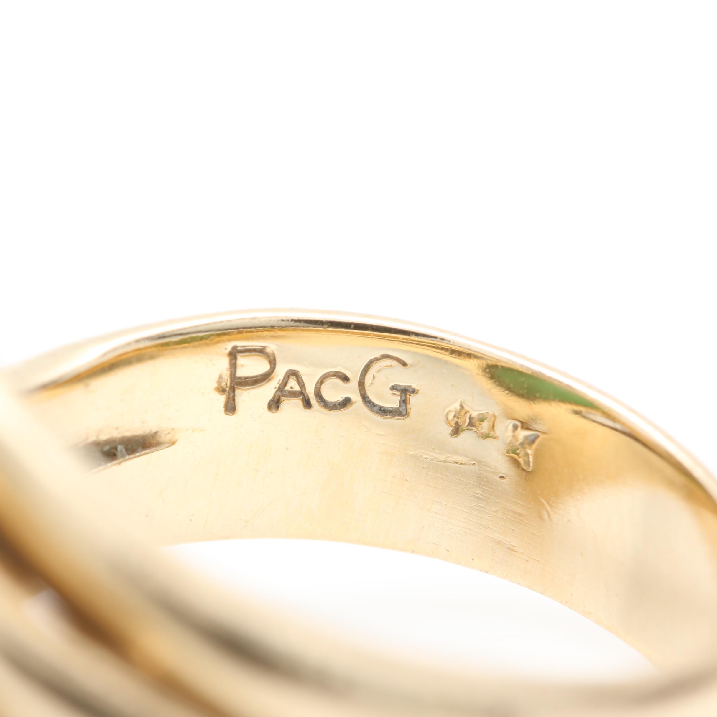 14K Yellow Gold Jadeite and Diamond Ring