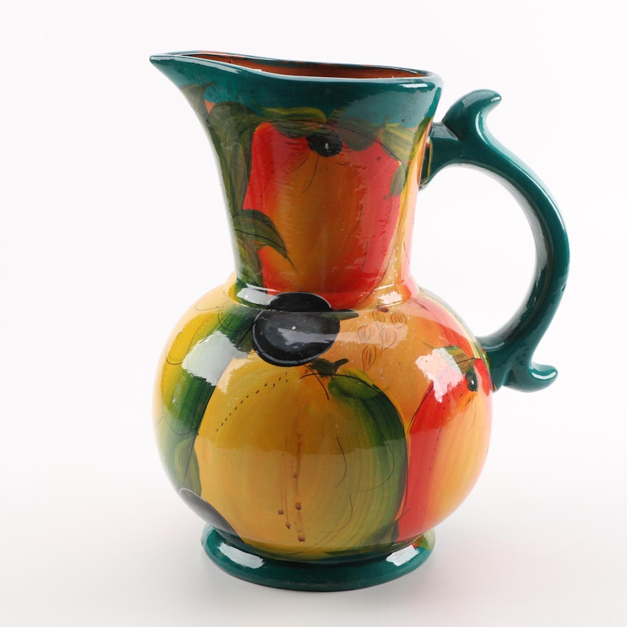 Wheel Thrown Terracotta Mexican Pitcher