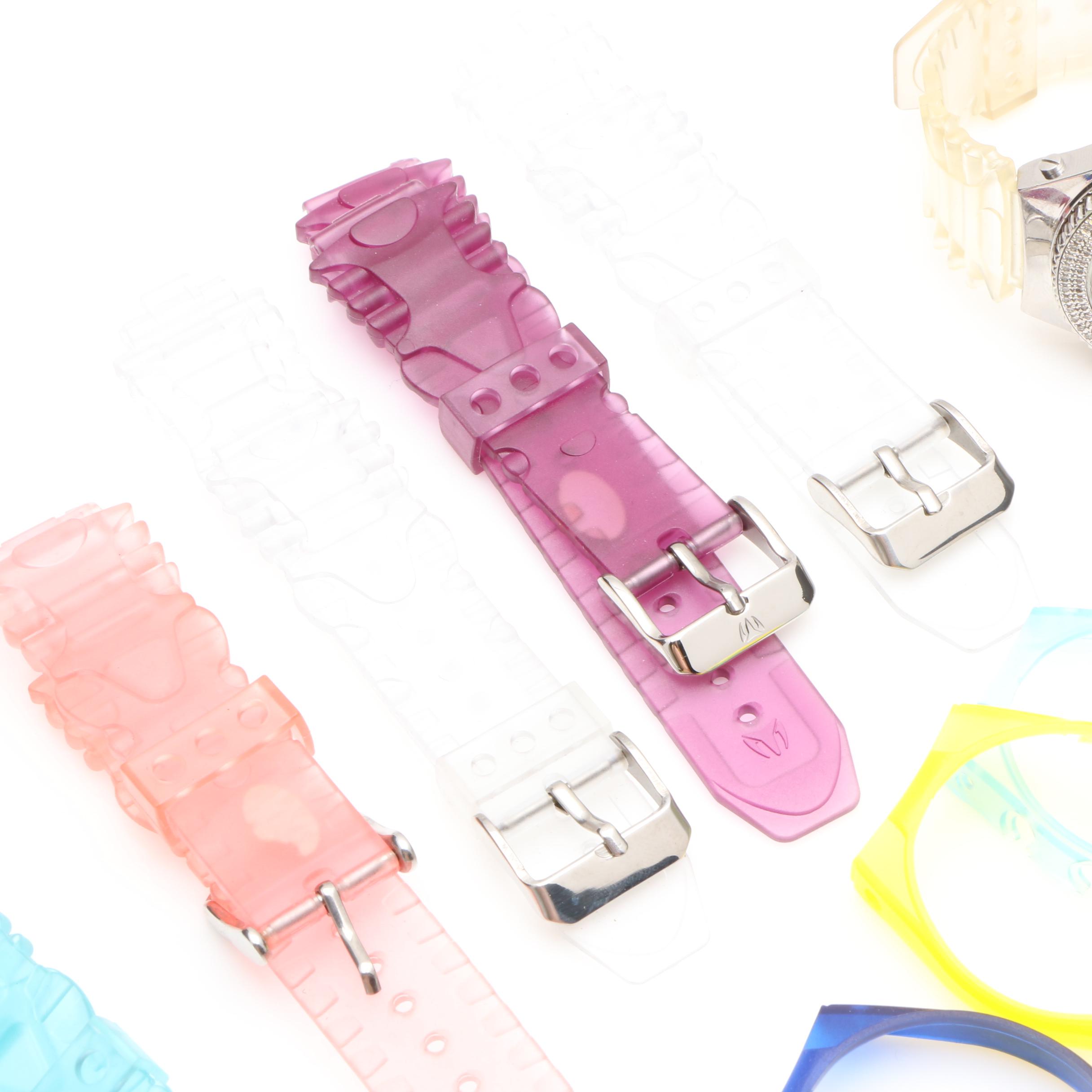 TechnoMarine Stainless Steel 1.12 CTW Diamond Watch with Extra Accessories