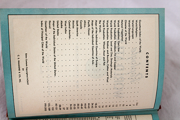 Vintage Illuminated Globe with "Replogle World Atlas" Book