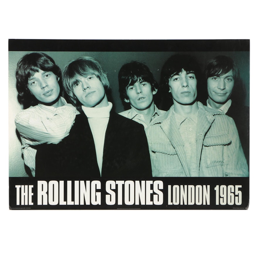 Offset Lithographic Poster "The Rolling Stones London 1965"