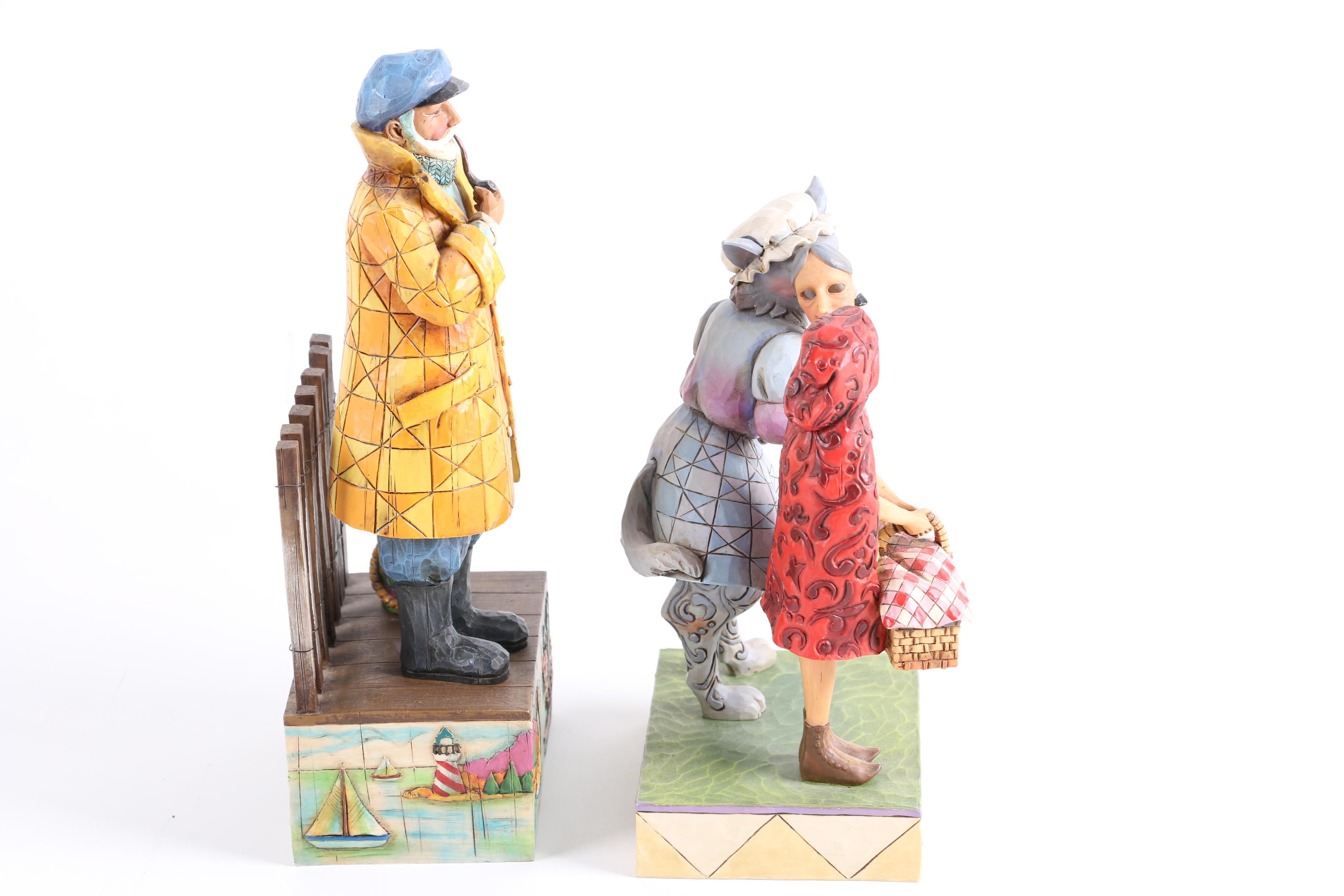 Jim Shore "Shorelights" and "Wolf in Grandma's Clothing Figurines