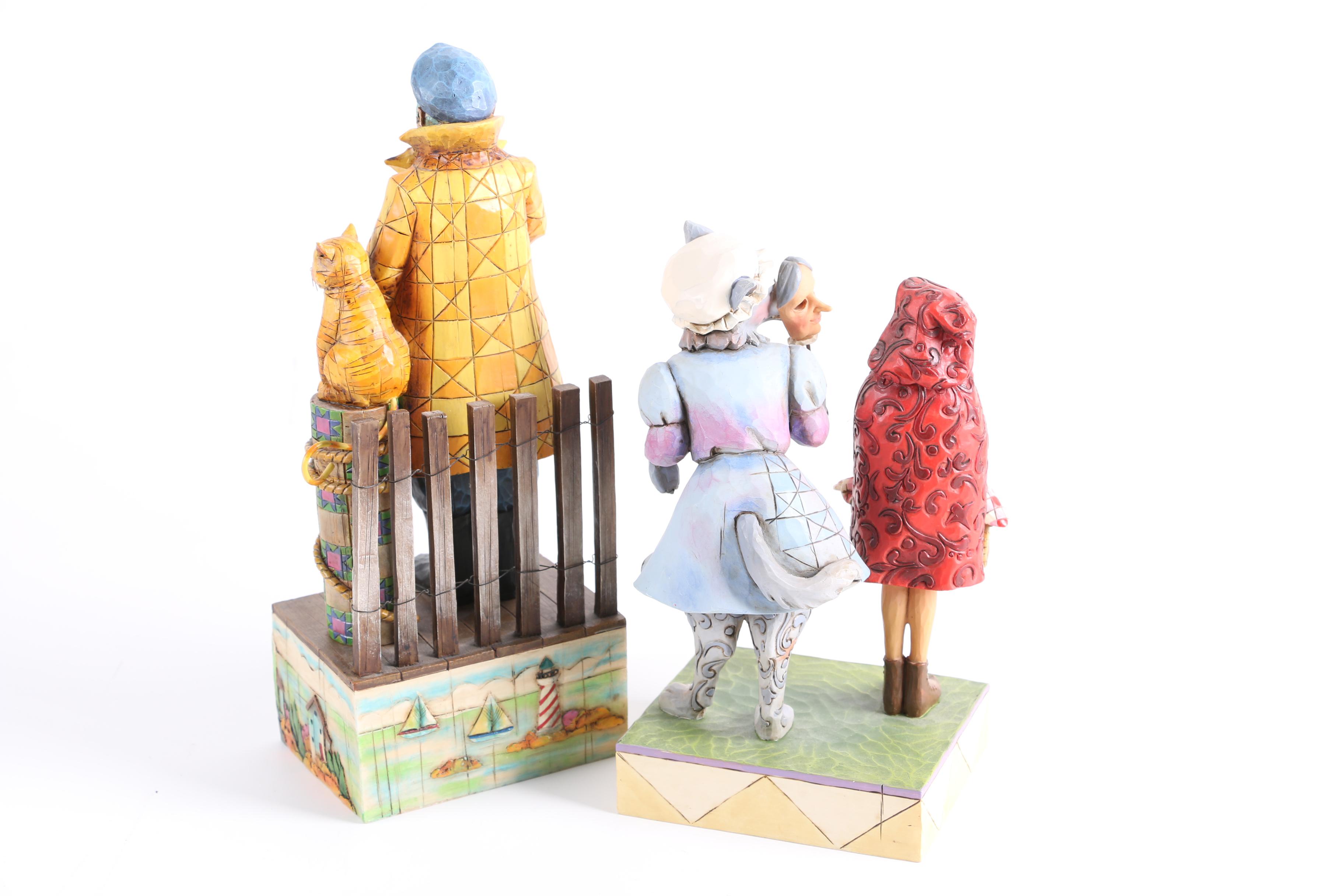Jim Shore "Shorelights" and "Wolf in Grandma's Clothing Figurines