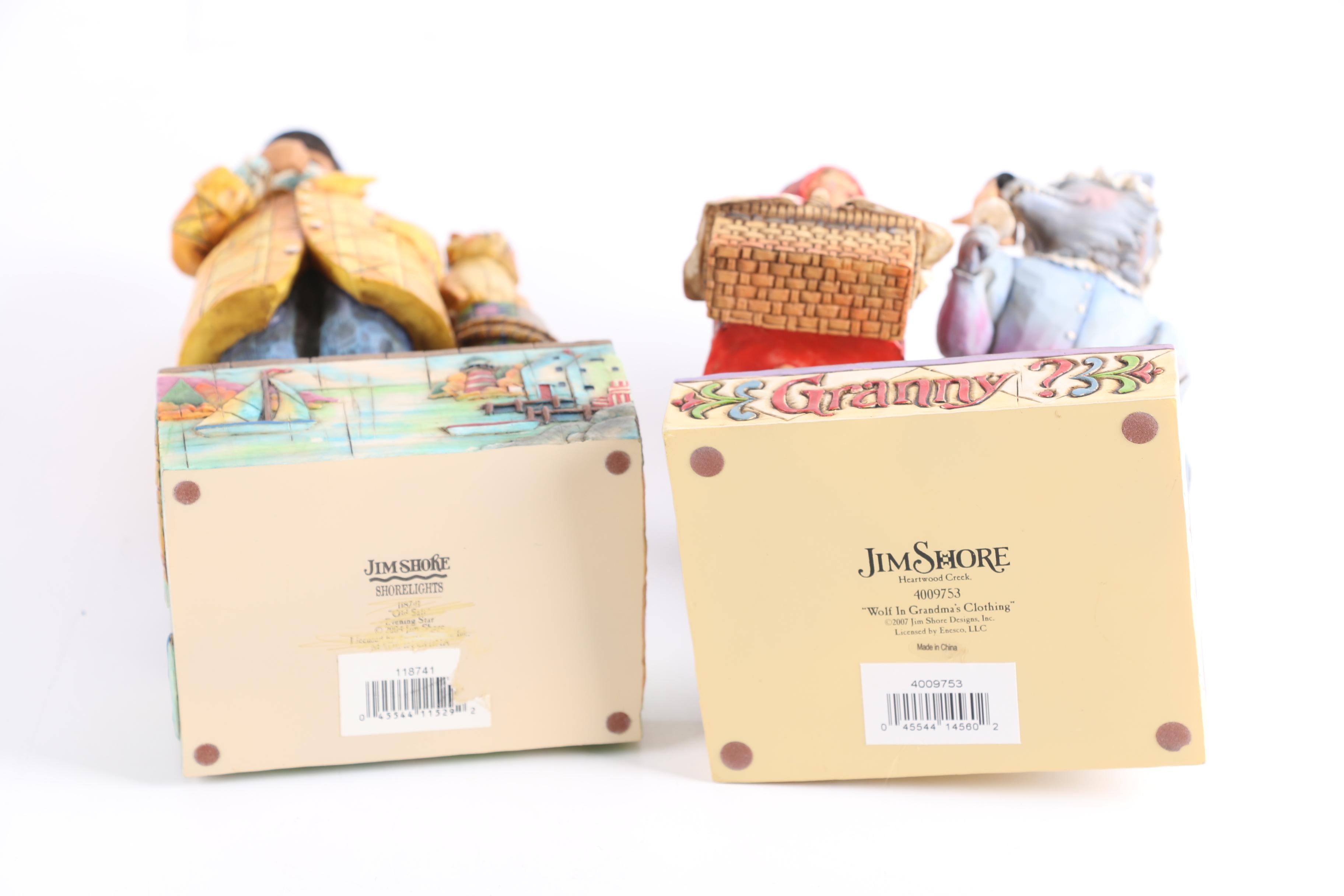 Jim Shore "Shorelights" and "Wolf in Grandma's Clothing Figurines