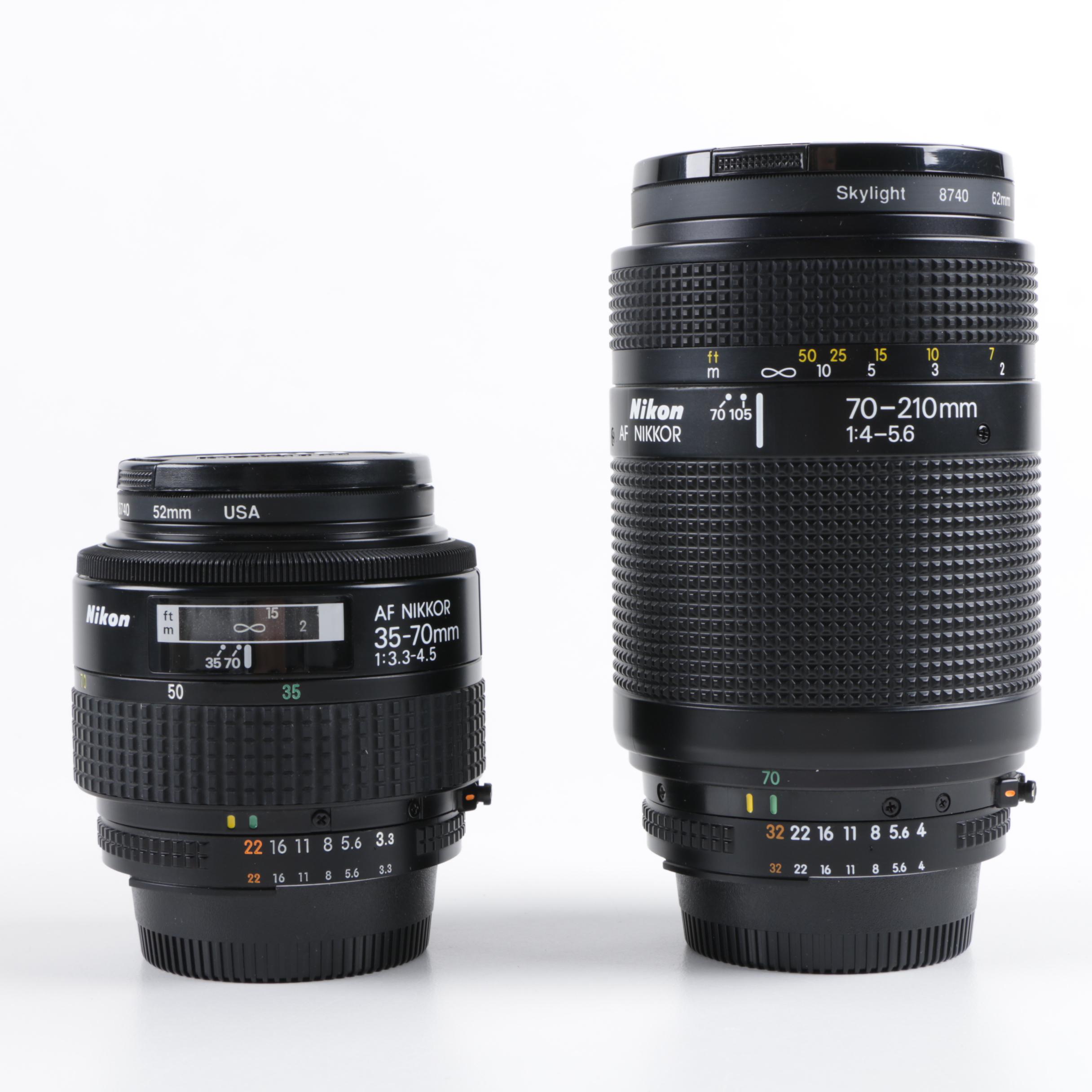 Nikon N8008 Film Camera and Various Accessories