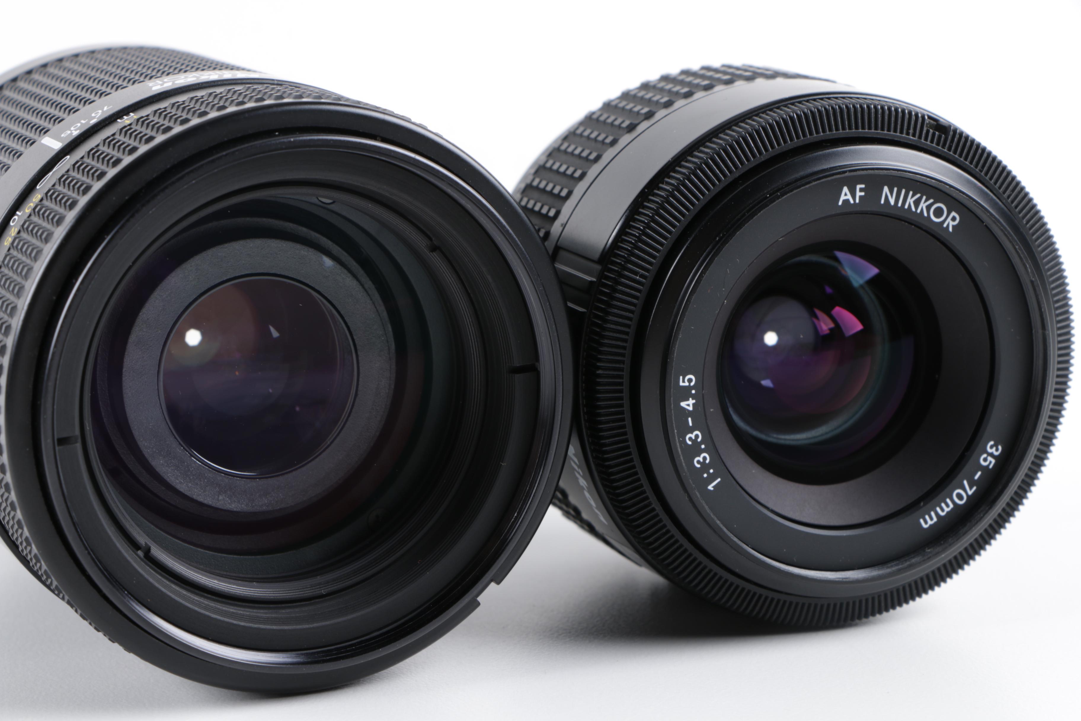 Nikon N8008 Film Camera and Various Accessories