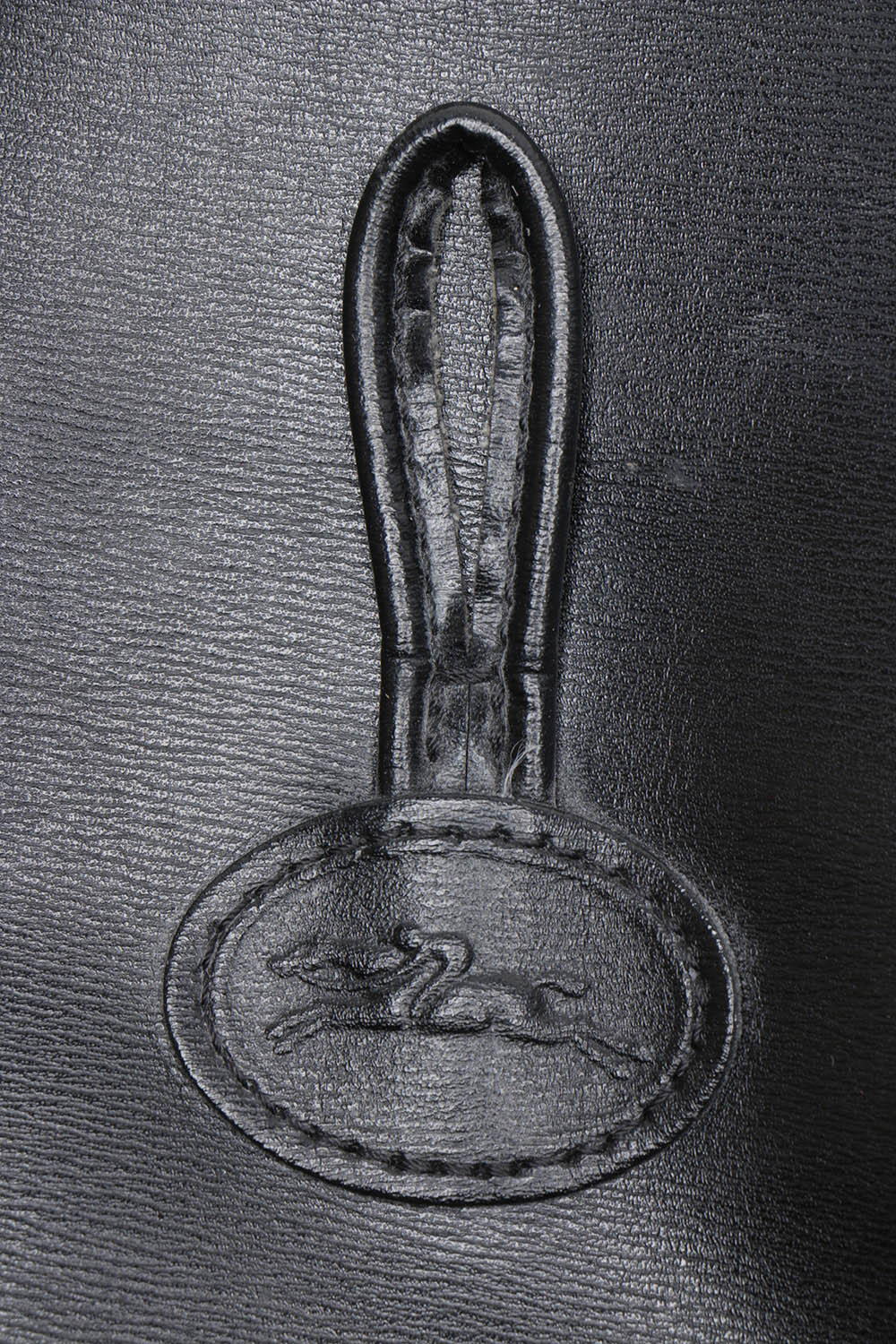 Vintage Longchamp Black Leather Shoulder Bag