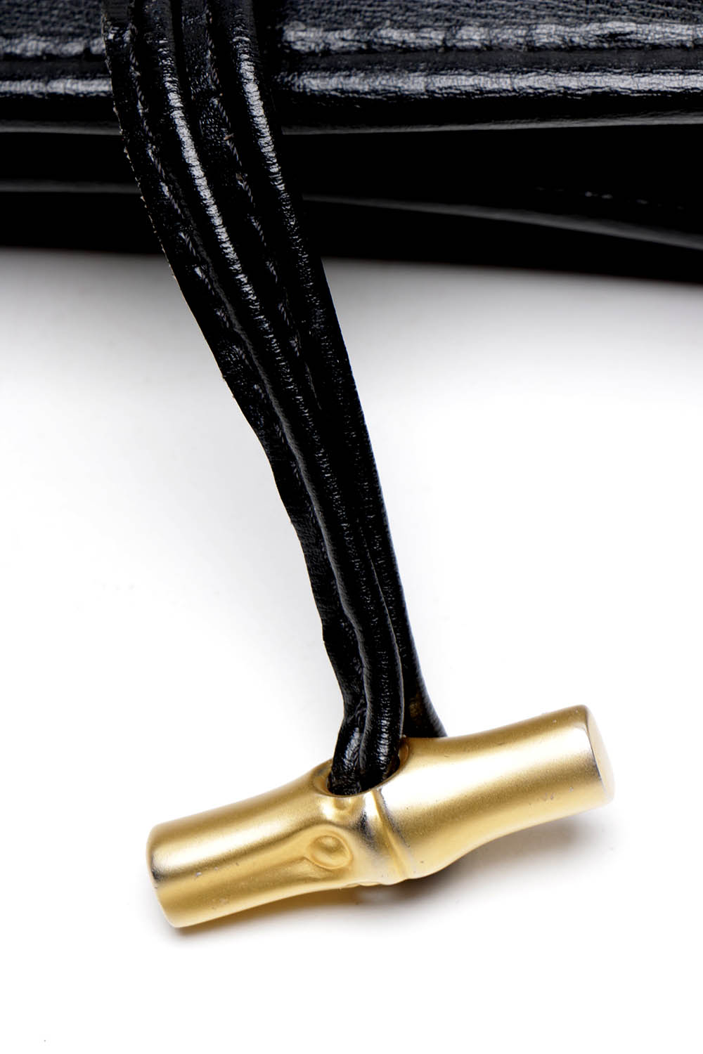 Vintage Longchamp Black Leather Shoulder Bag