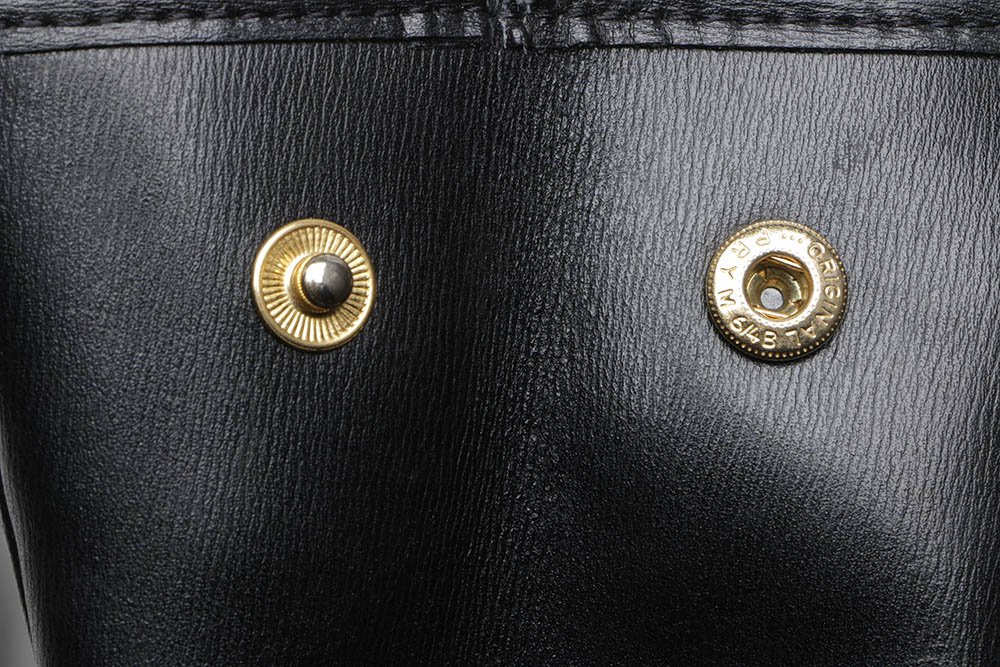 Vintage Longchamp Black Leather Shoulder Bag