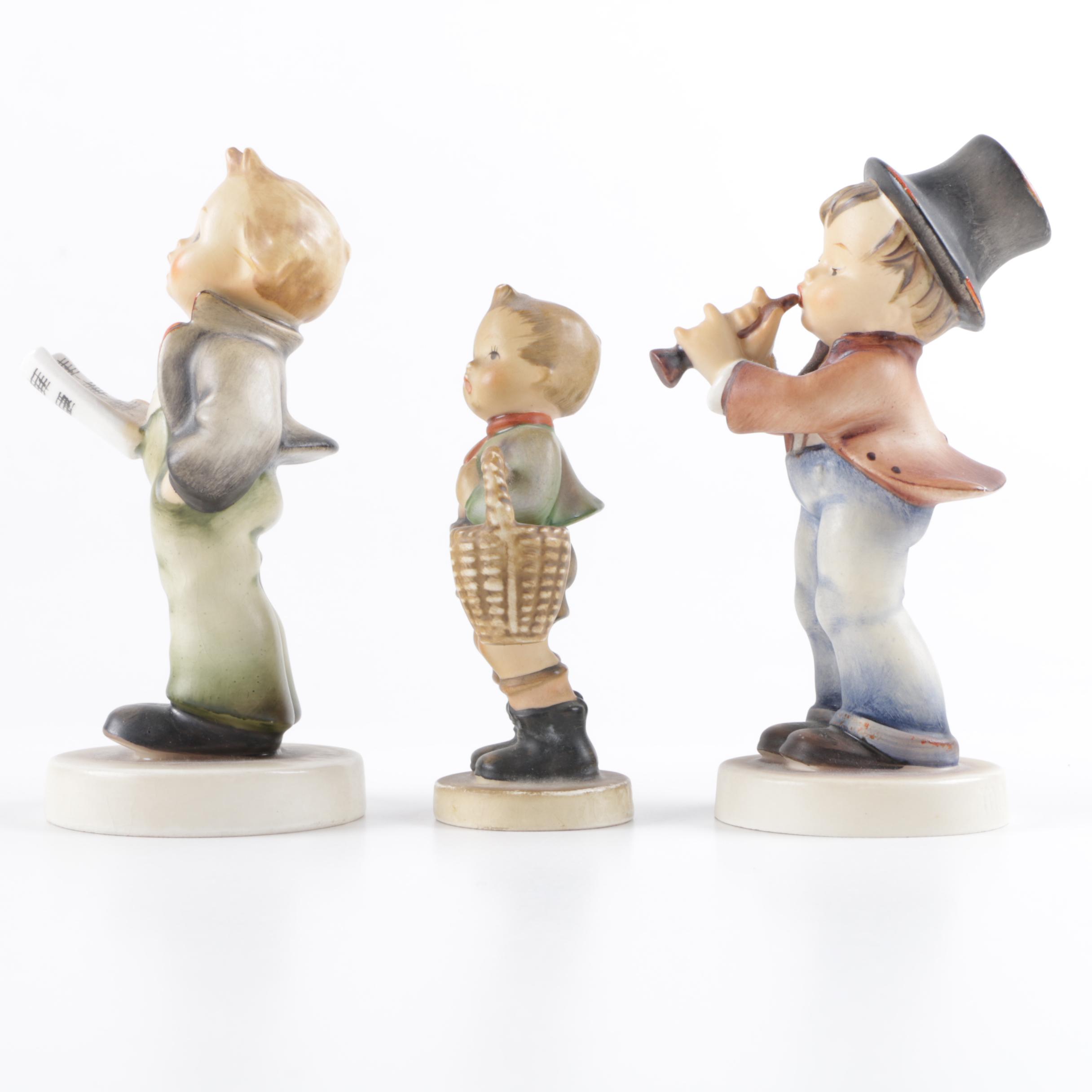 Hummel TMK-3 Figurines, Including "Soloist" and "Village Boy"