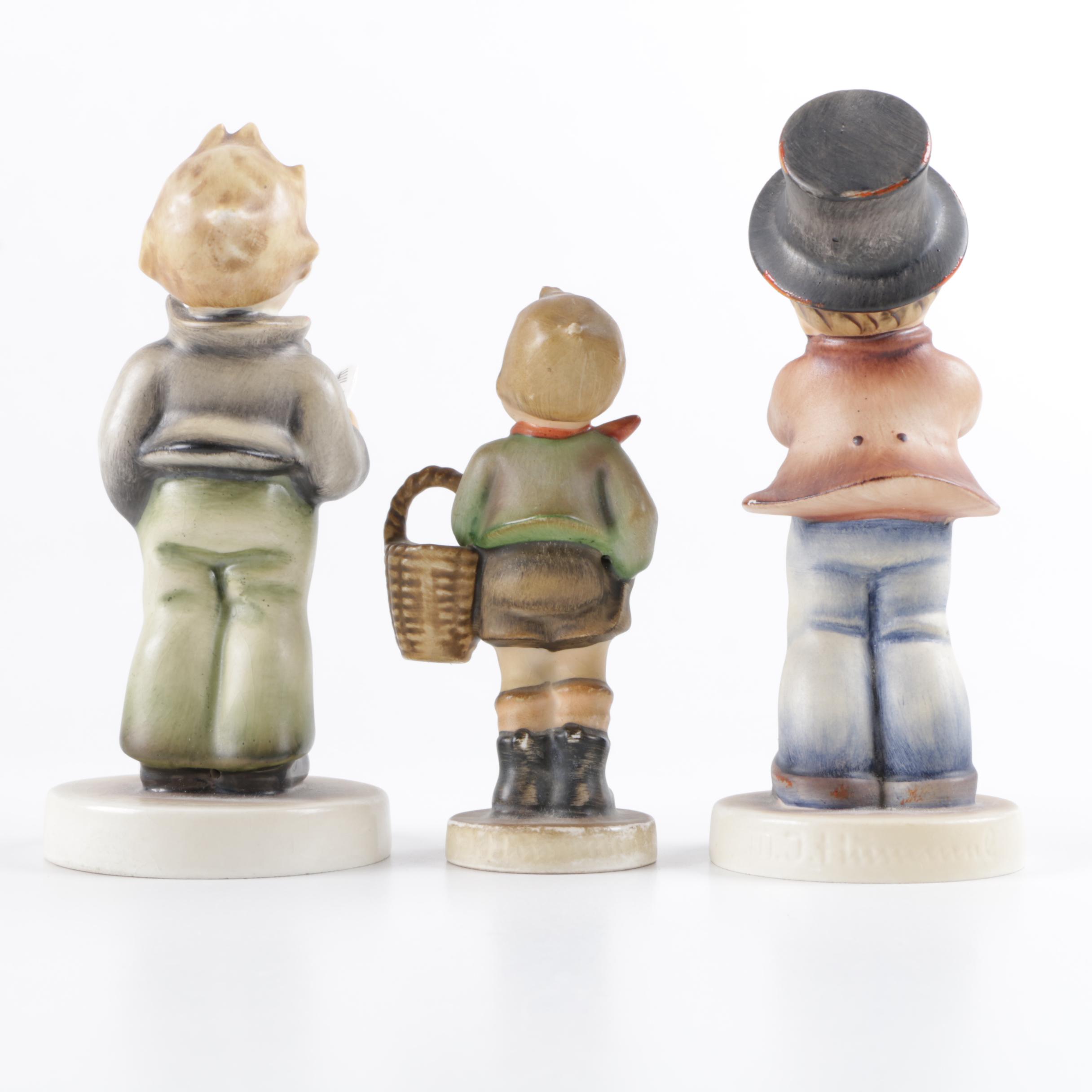 Hummel TMK-3 Figurines, Including "Soloist" and "Village Boy"
