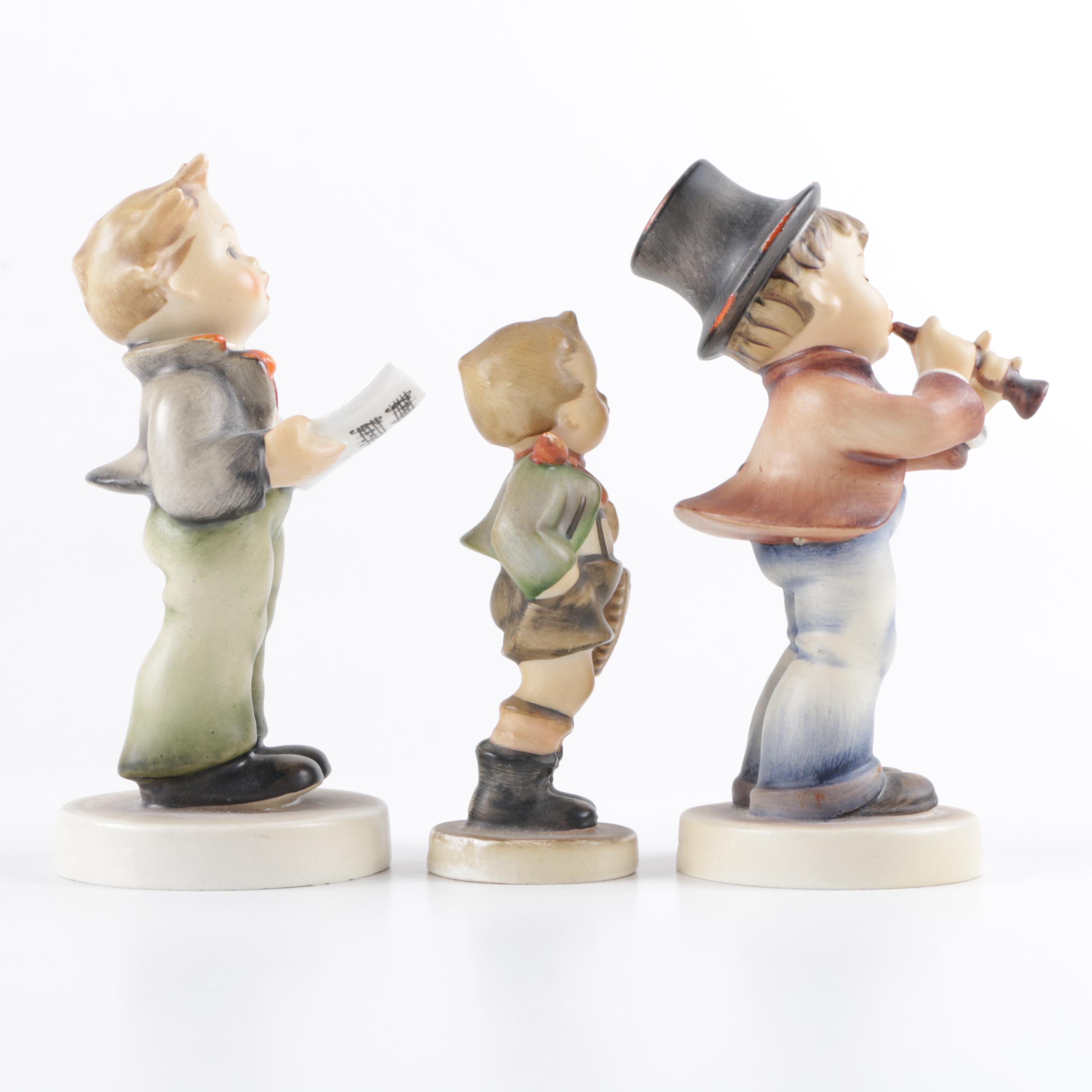 Hummel TMK-3 Figurines, Including "Soloist" and "Village Boy"
