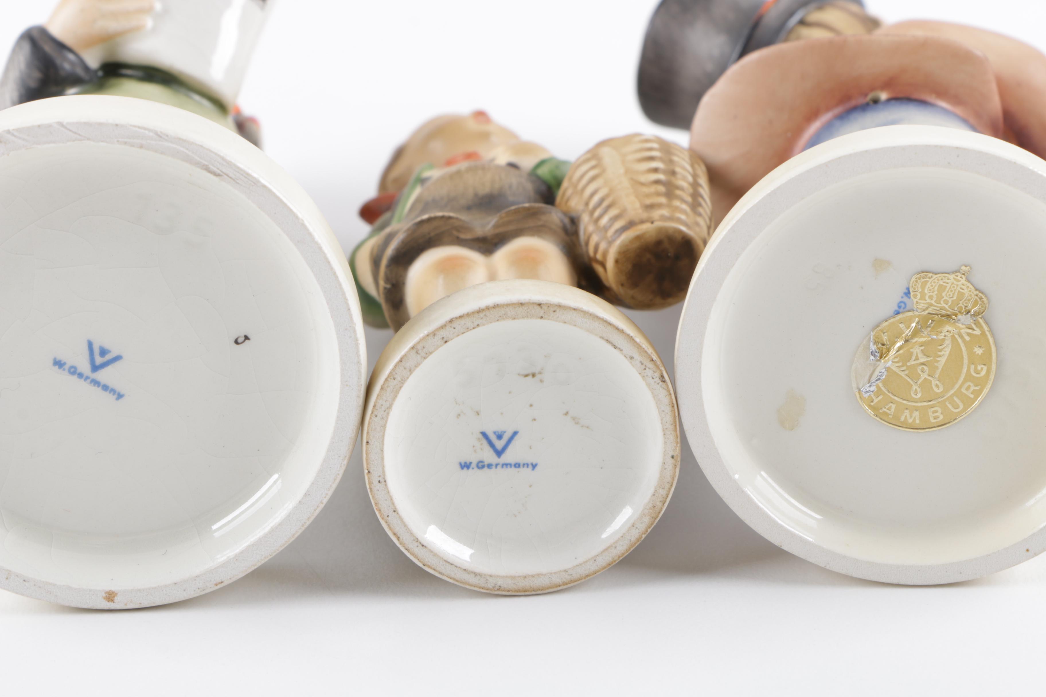 Hummel TMK-3 Figurines, Including "Soloist" and "Village Boy"