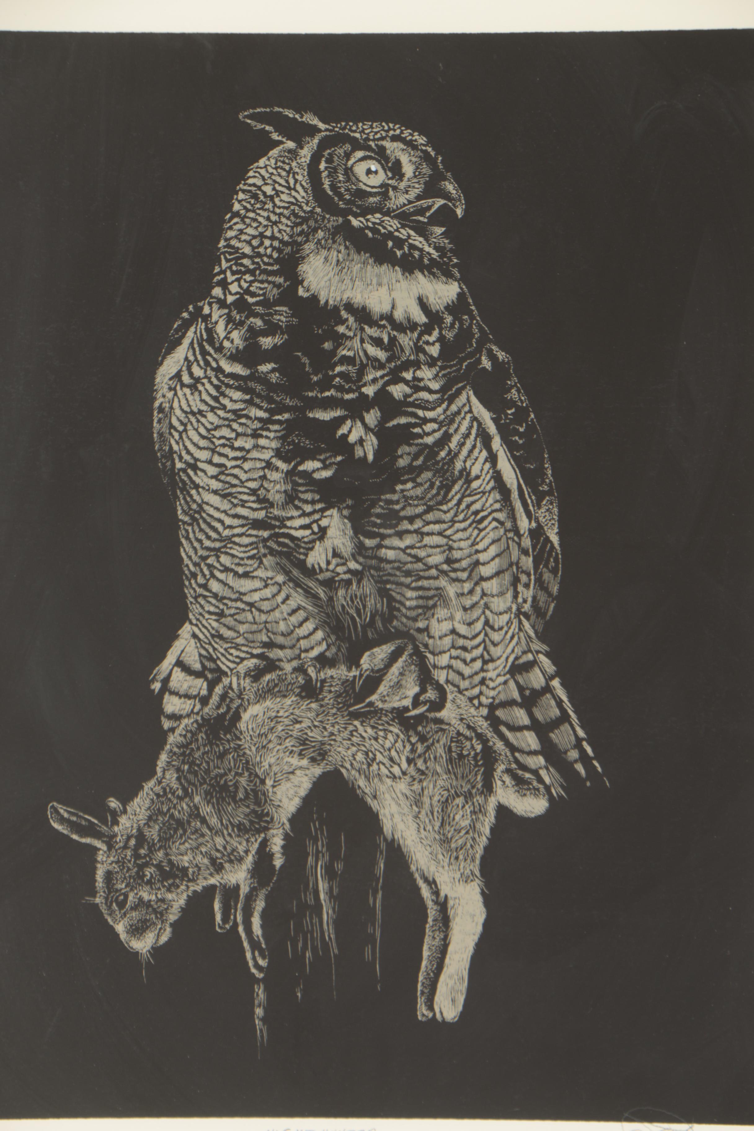 Lou DePaolis Serigraph "Night Hunter"