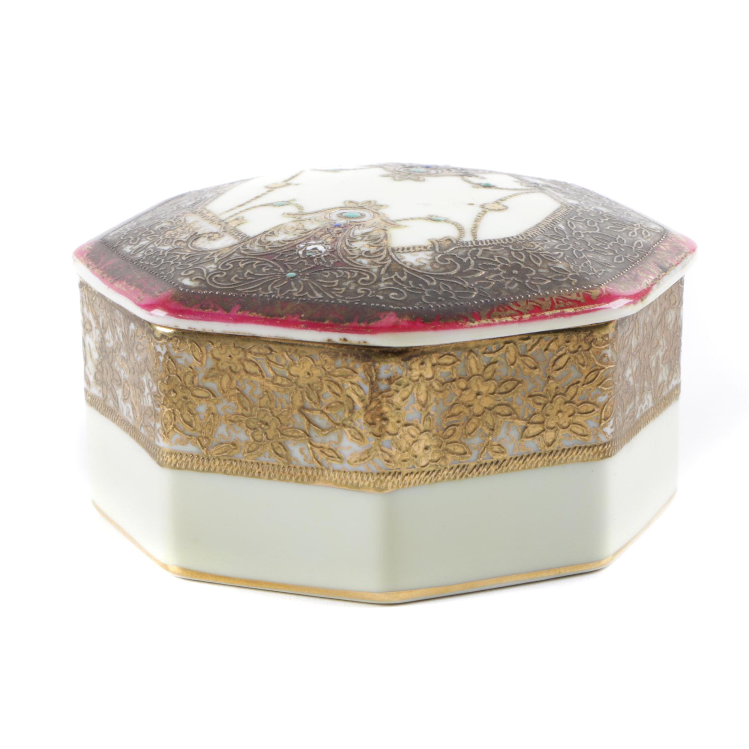 Noritake Porcelain Trinket Box