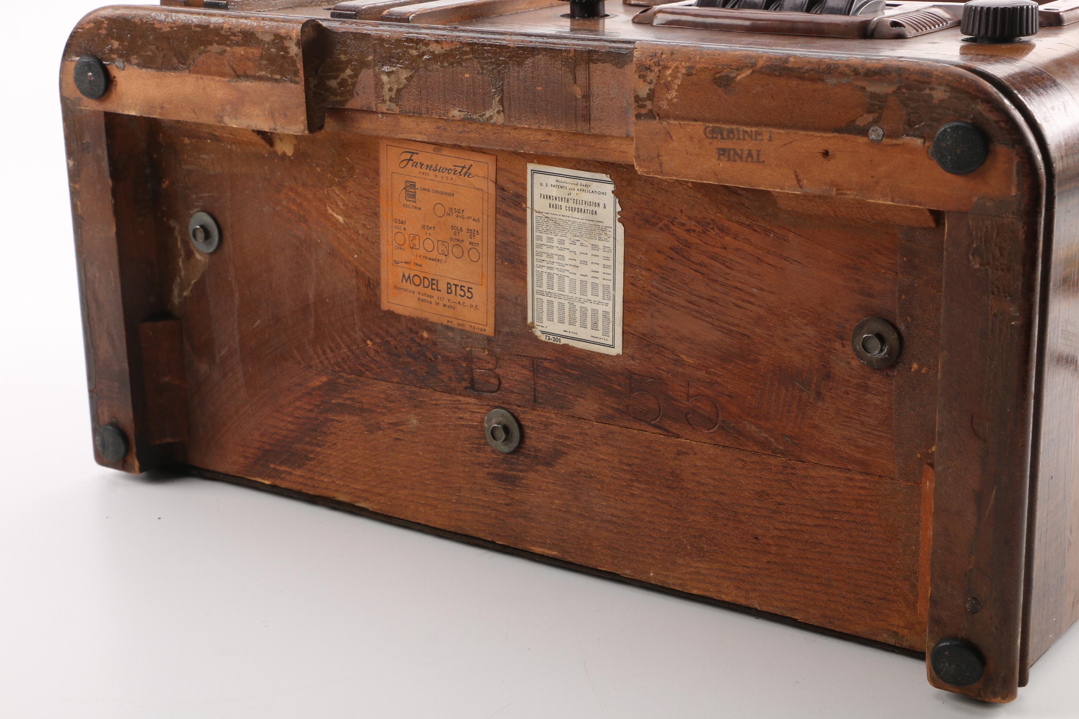 Farnsworth BT55 Model Radio