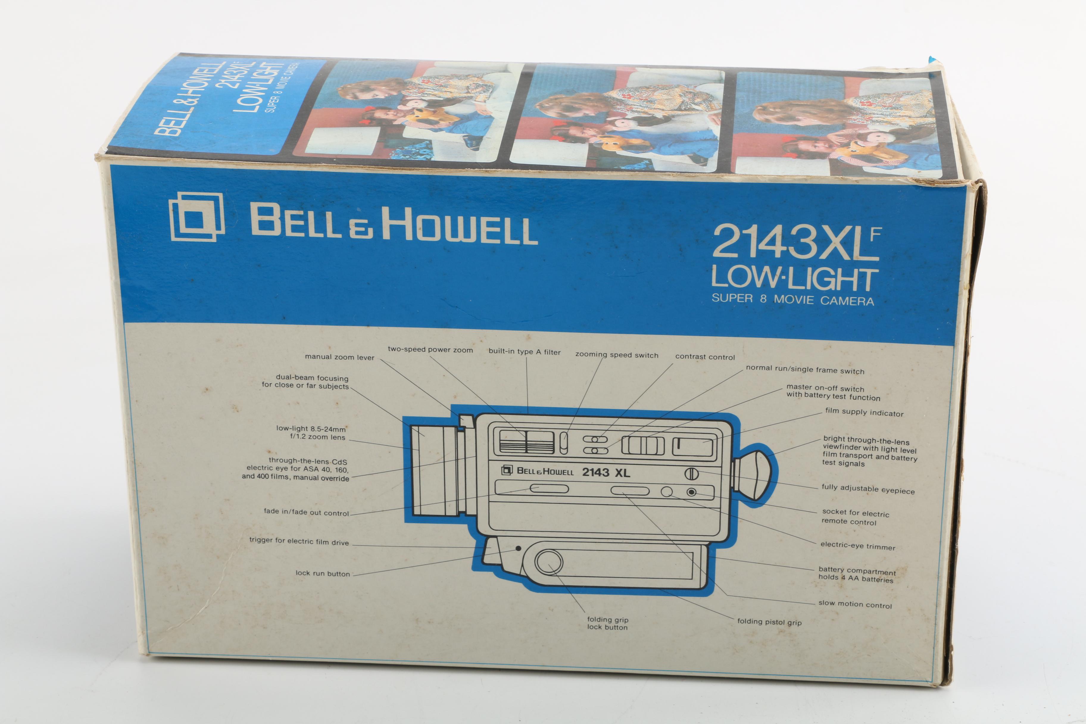Polaroid 250 and Bell and Howell Hand-Held Video Camera